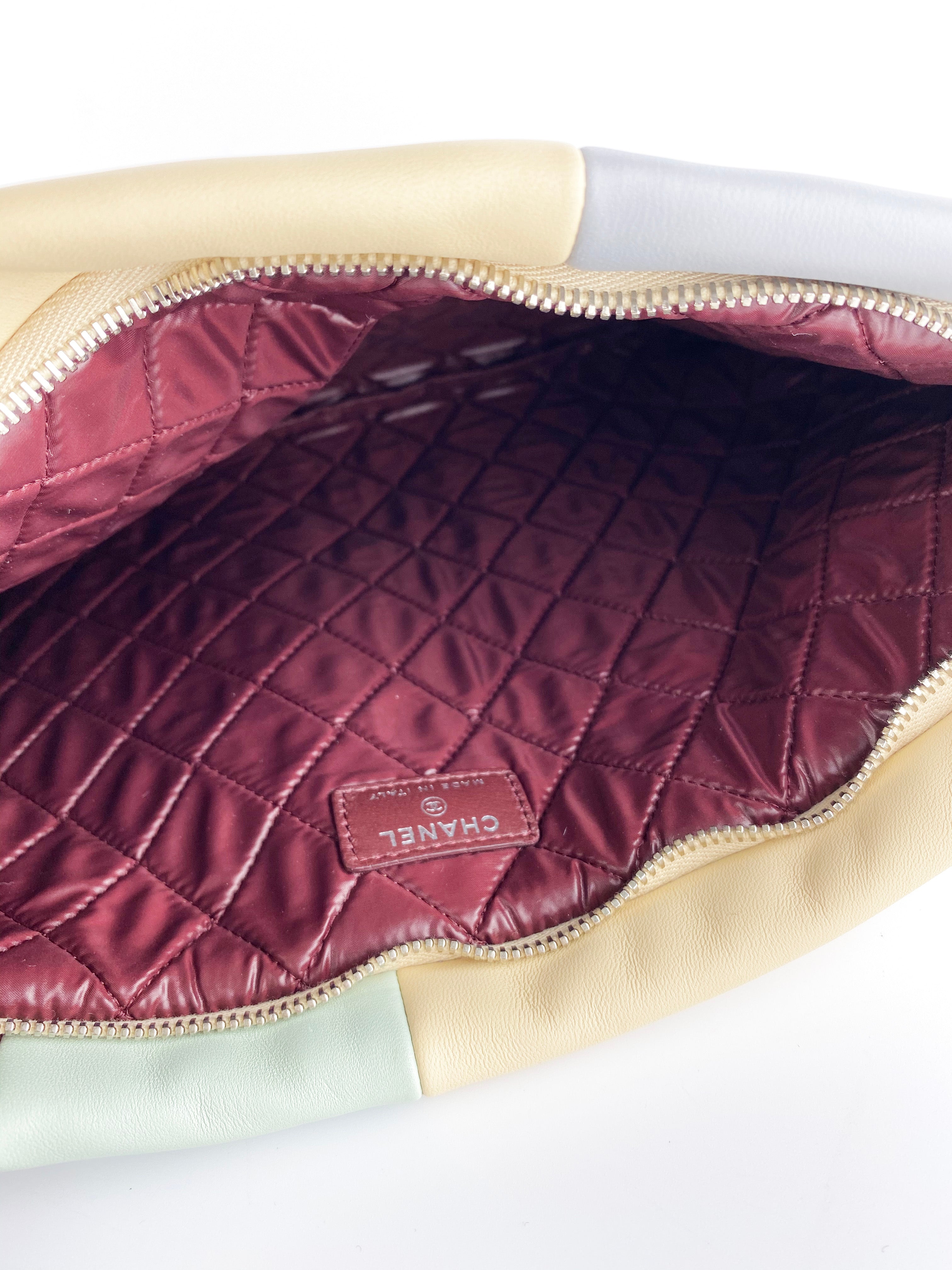 Chanel Multicolor Quilted Patchwork Leather Pouch - Luxury Cosmetic Bag for Women, Perfect for Travel & Everyday Use