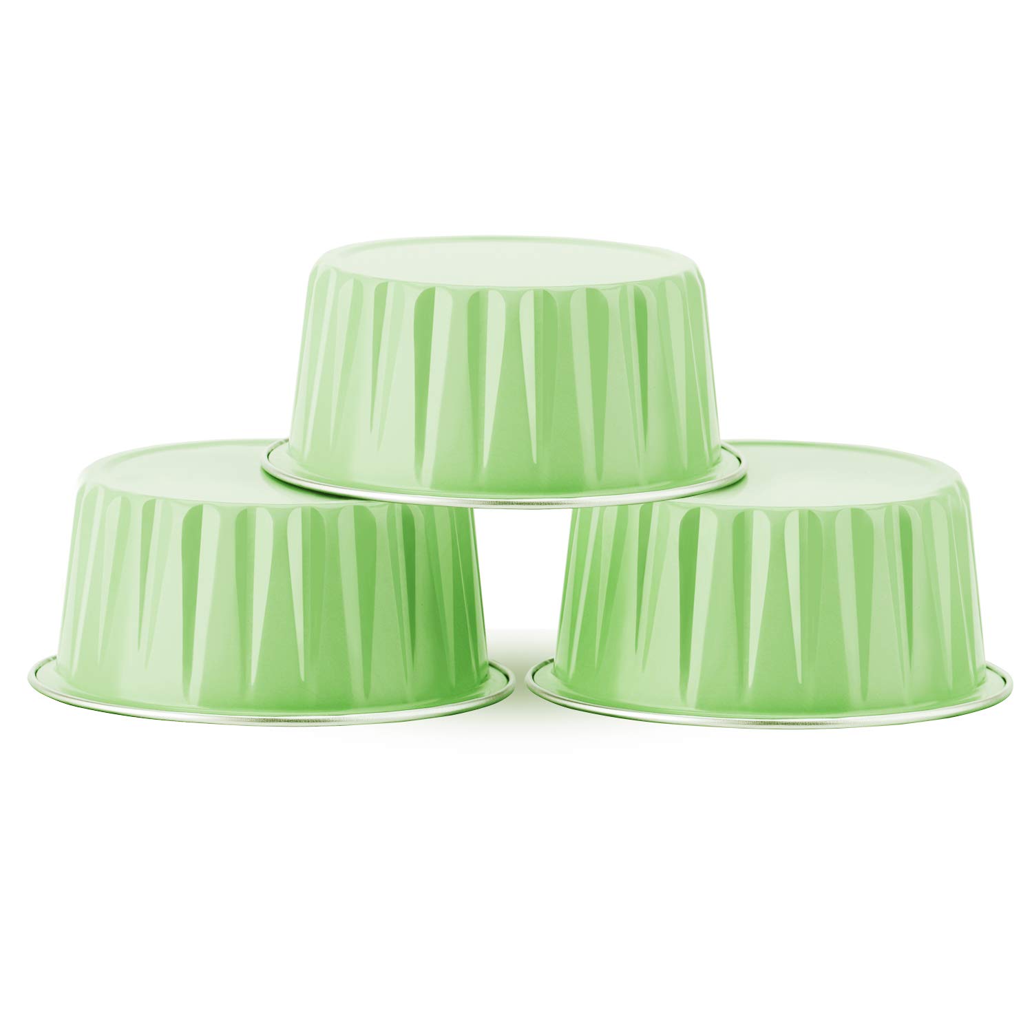 EUSOAR 60-Pack 5oz Disposable Aluminum Foil Ramekins with Lids - Mini Baking Cups for Cupcakes, Desserts, Cheesecake & Creme Brulee - Perfect for Catering, Parties, Weddings & Home Baking