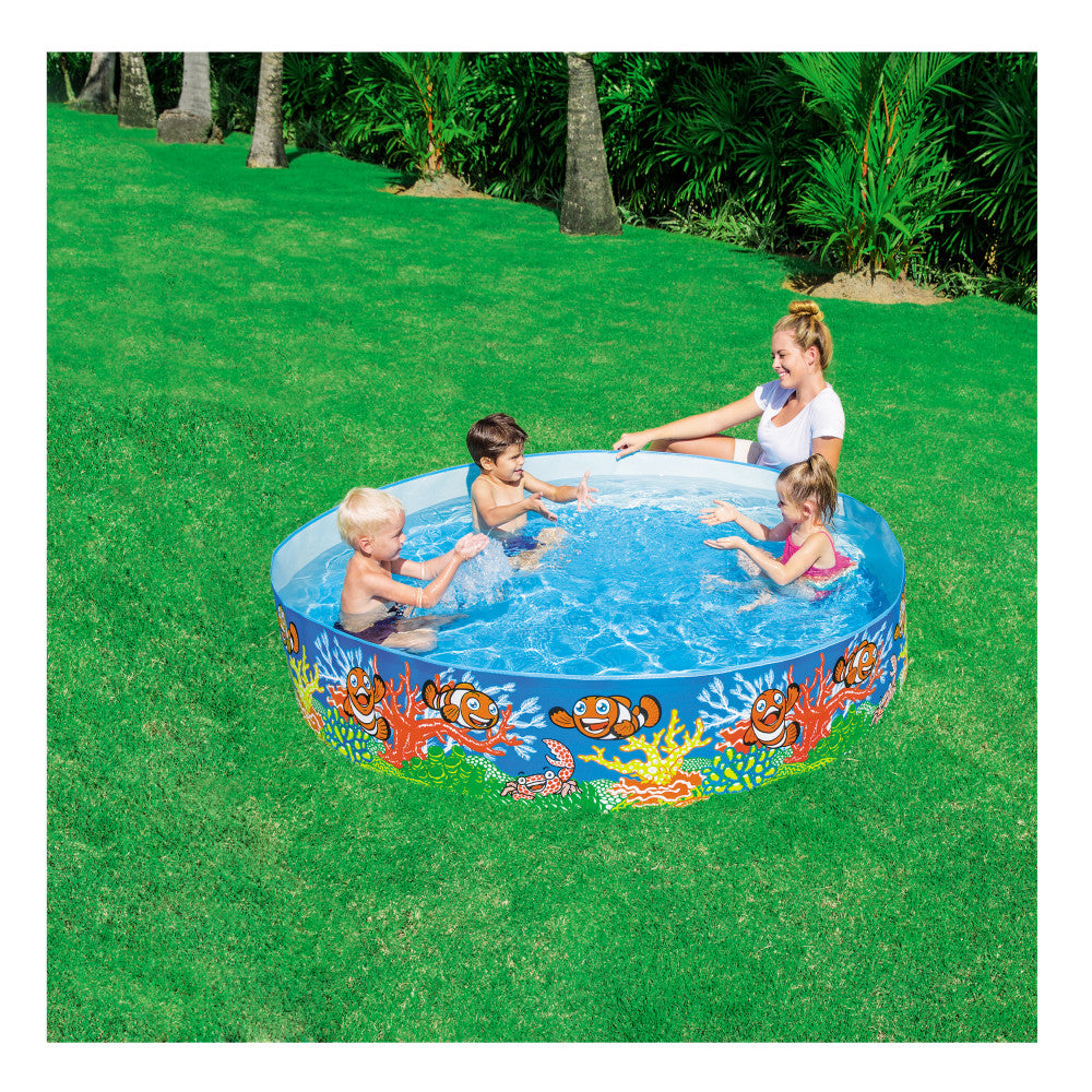Bestway H2OGO! 6ft x 15ft Odyssey Fill 'N Fun Inflatable Kids Swimming Pool - Outdoor Summer Water Play for Backyard, Parties & Family Fun