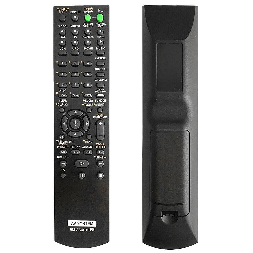 Original Sony RM-AAU019 Replacement Remote Control for STR-DG500, STR-DG910, STR-DG900, STR-DA1200ES AV Receivers - Perfect for Home Theater & Entertainment Systems
