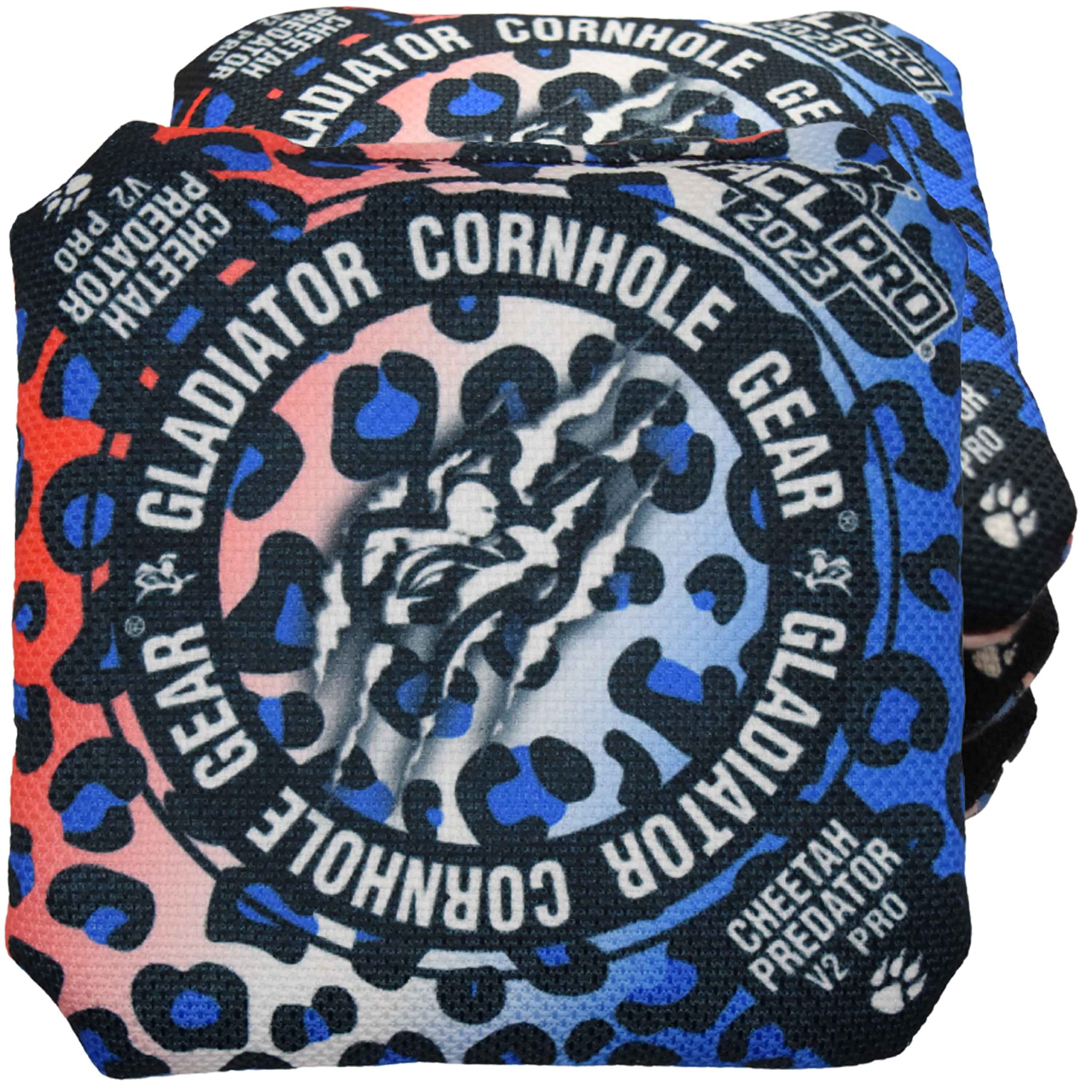 ACL Approved Gladiator Cornhole Bags - Professional 16oz Regulation Weight Bean Bags (Set of 4) for Backyard Games, Tailgating & Competitive Cornhole Tournaments