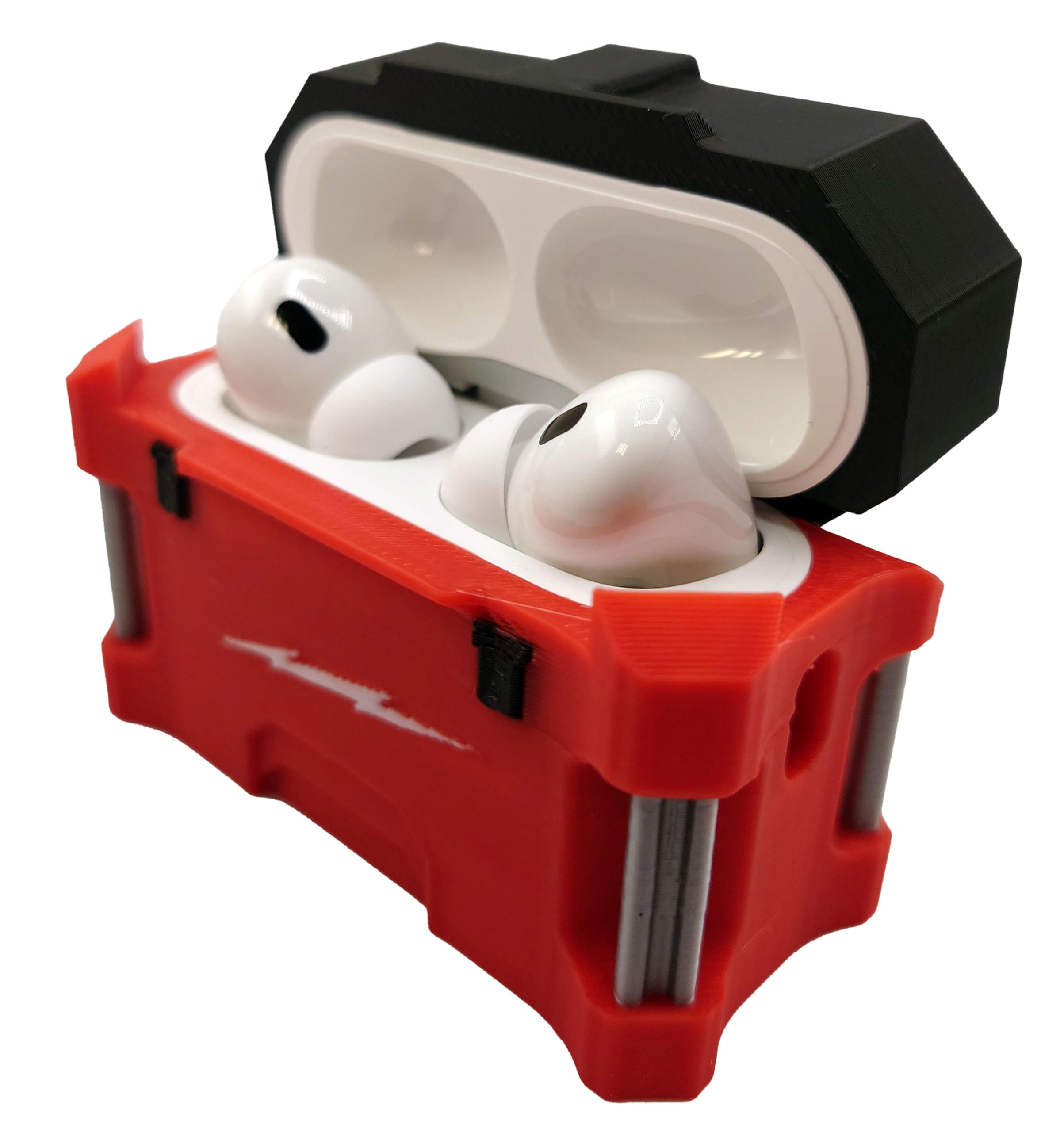 Rugged Airpod Case for All Gens | Durable Tool Box | Perfect Gift for Men & Fathers | Travel & Work Protection