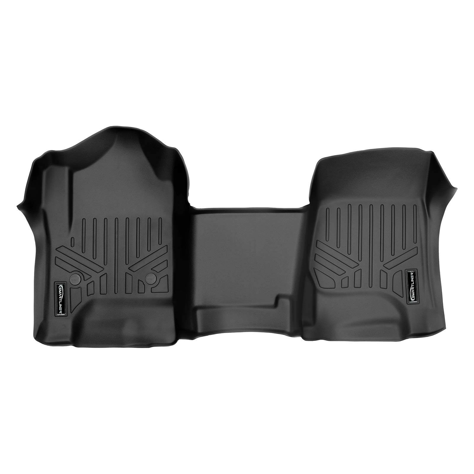 **SMARTLINER All-Weather Floor Mats for 2014-2018 Chevy Silverado 1500 & GMC Sierra 1500, 2015-2019 2500/3500 HD - Black One-Piece Design (Excludes Regular Cab) - Durable Protection for Trucks, SUVs & Off-Road Adventures**