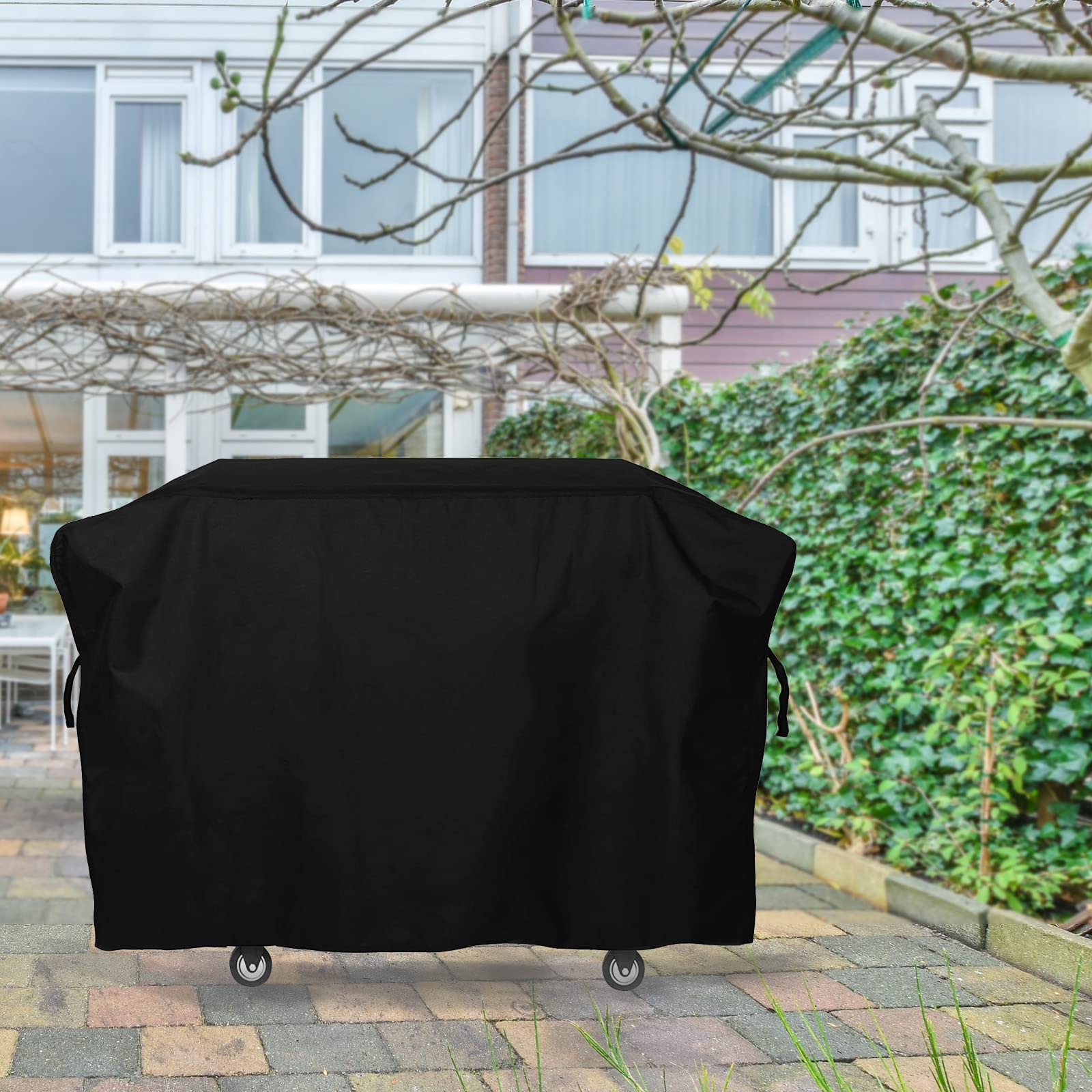 Blackstone 28 Inch Griddle Cover with Hood & Double Shelf - Heavy Duty Waterproof 600D Polyester Grill Cover for Models 1883, 1785, 1924, 2086, 2146, 2147 - Perfect for Outdoor Cooking, Backyard BBQs, and Camping Trips