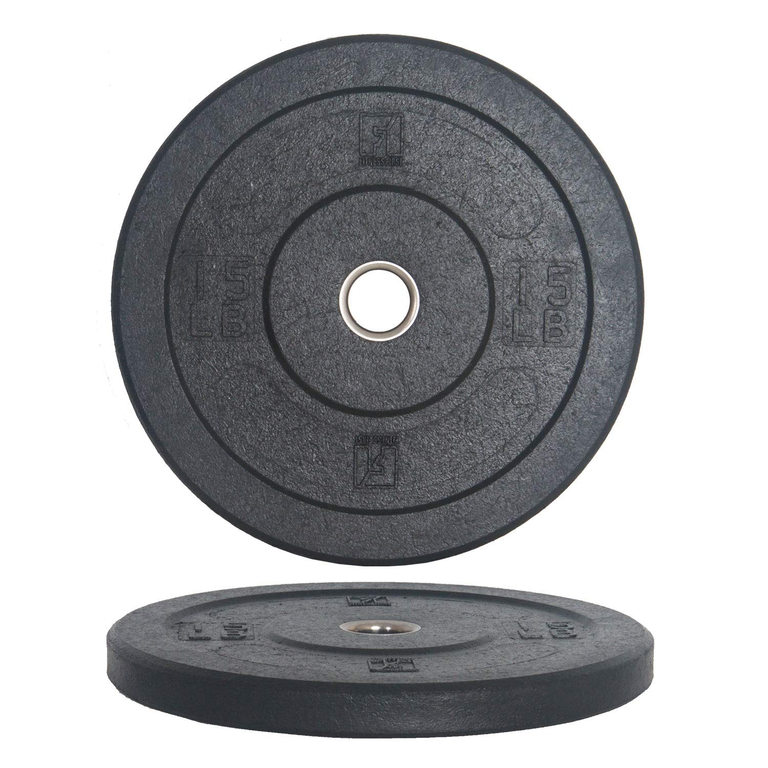 Fitness First Competition Crumb Bumper Plates - Olympic Weightlifting Plates for CrossFit, Home Gym & Strength Training