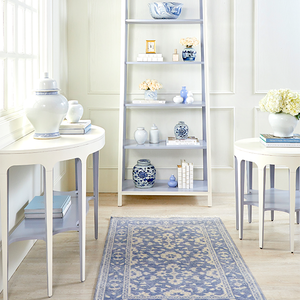 Emma Rug in French Blue - Soft and Stylish Area Rug for Living Room, Bedroom, or Nursery | Premium Quality Home Decor
