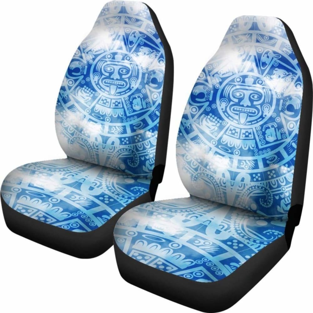 Premium Aztec Warrior Print Car Seat Covers - Universal Fit for Most Vehicles (0-110424) - Durable, Stylish Protection for Cars, Trucks & SUVs - Perfect for Road Trips, Daily Commutes & Adventure Travel