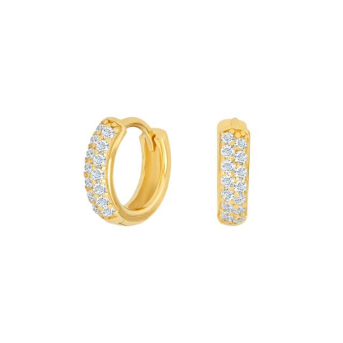 Joanli Nor Kosa 14K Gold Plated Hoop Earrings for Women - Trendy Chunky Hollow Circle Earrings for Everyday Wear & Special Occasions