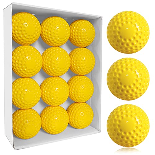Dimpled Baseballs Yellow