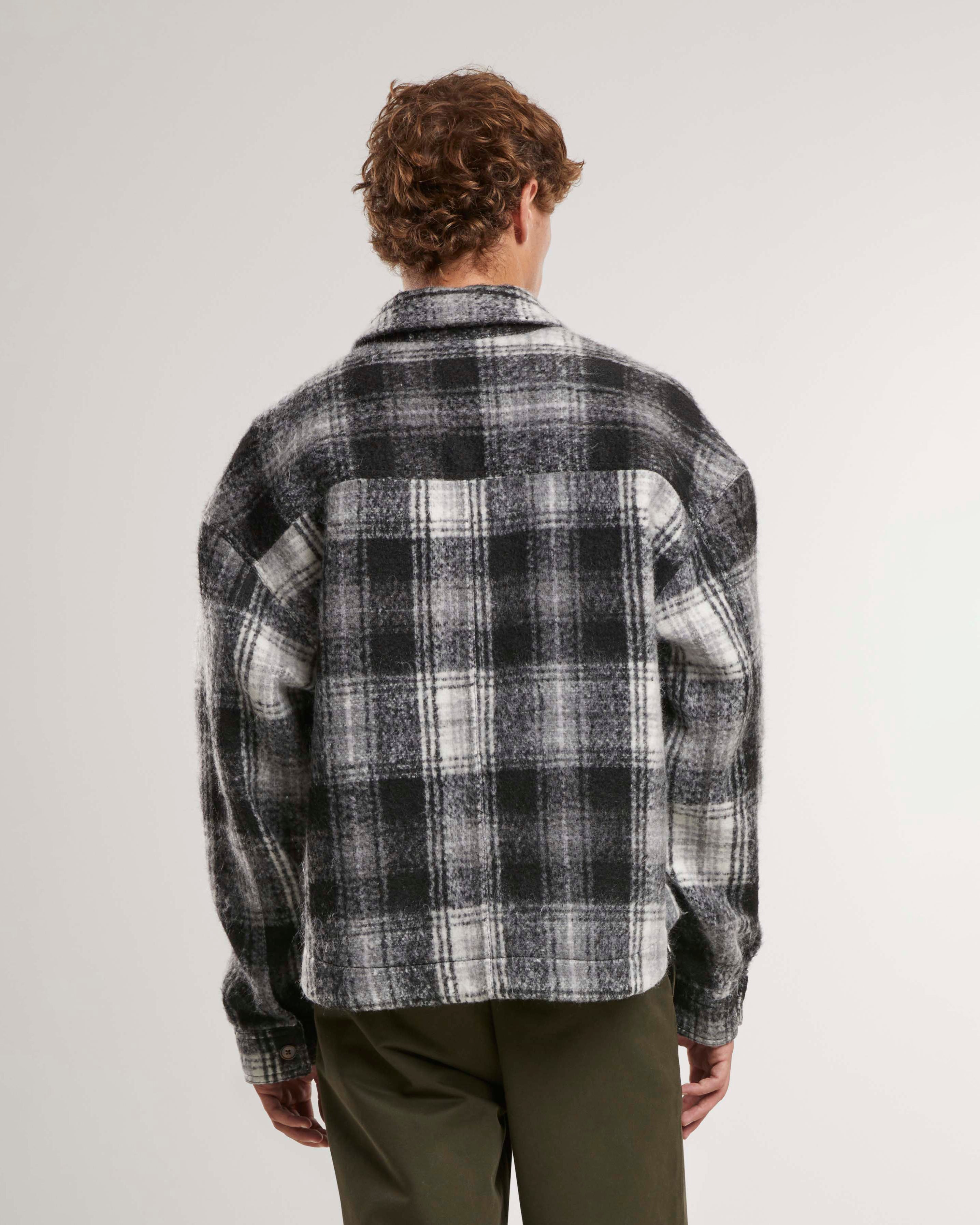 Men's Chelsea Flannel Jacket - Soft Plaid Shirt Jacket for Fall & Winter - Black - Cozy Layered Outfit for Casual Wear, Outdoor Adventures & Work