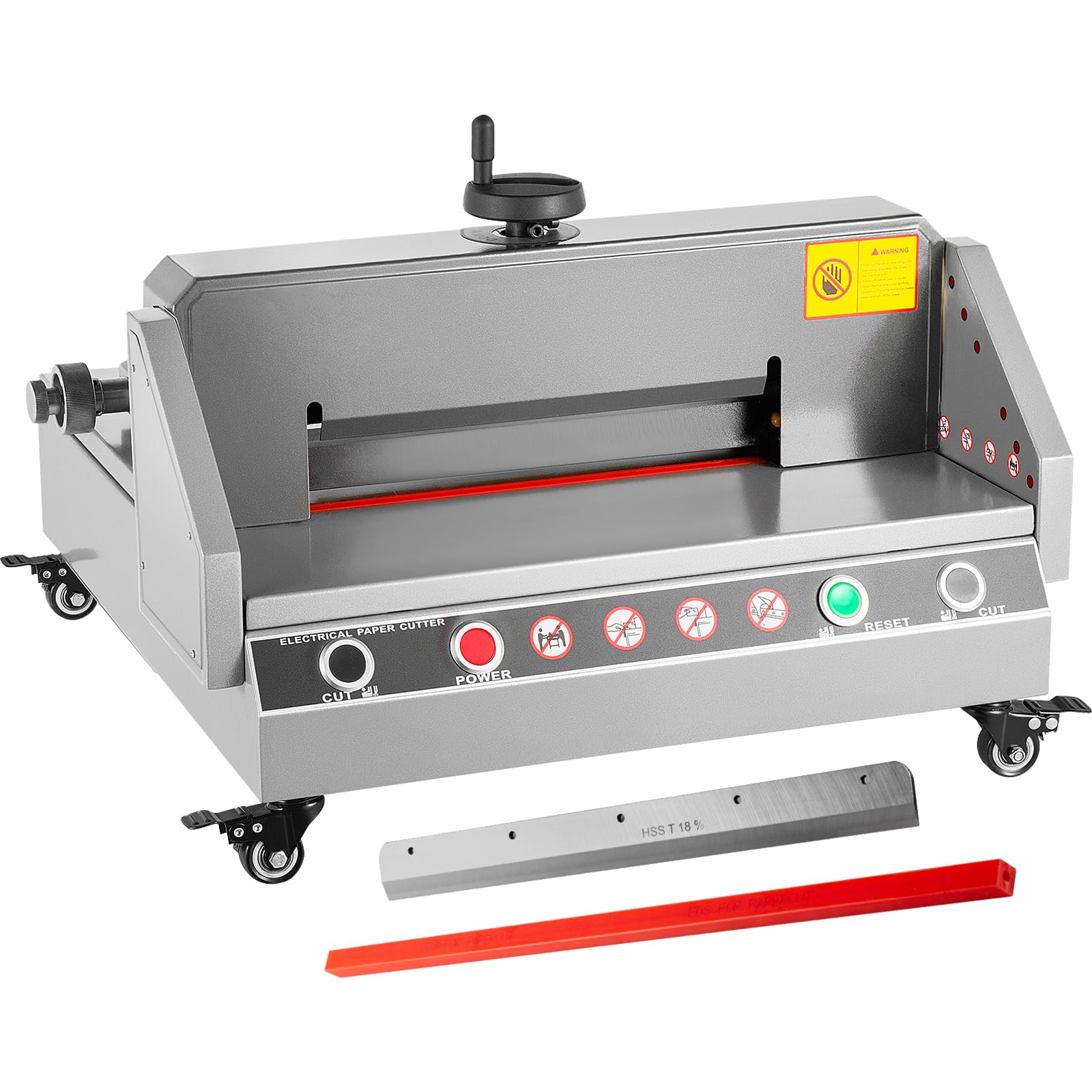 VEVOR Electric Paper Cutter 330mm Cutting Width, 40mm Thickness, Heavy Duty Desktop Paper Trimmer for Office, School, Printing Shop - Perfect for Bulk Paper Cutting, Bookbinding, and Craft Projects