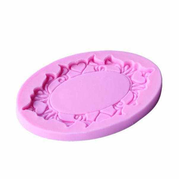 Valentine's Day Silicone Mold - Fairy Tale Frame, Mirror & Hearts for DIY Chocolate, Candles, Resin Crafts - Perfect for Romantic Gifts & Home Decor