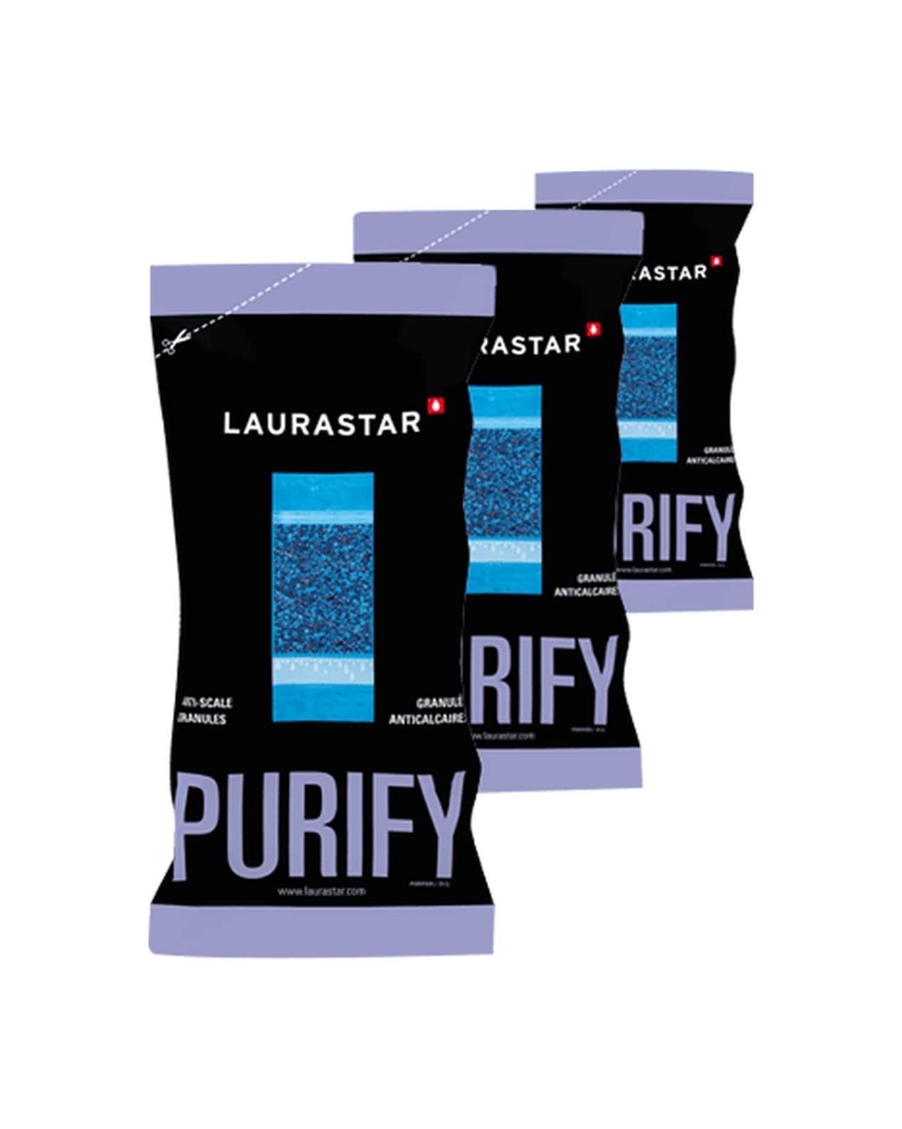 Laurastar Anti-Scale Granules Refills - 3 Pack | Descaling Solution for Steam Irons & Garment Steamers | Perfect for Home Laundry Care & Fabric Maintenance