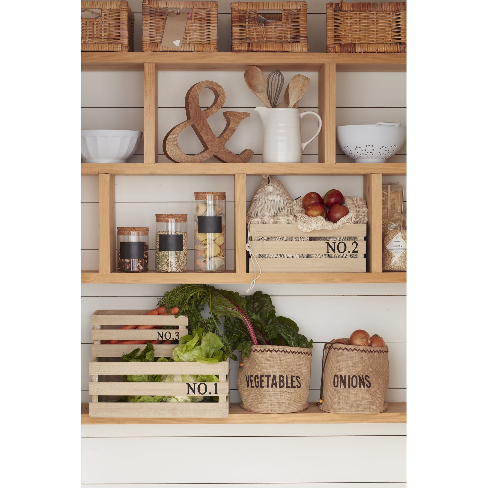 Premium Glass Storage Canisters with Airtight Lids - Set of 3 (16oz, 32oz, 64oz) for Kitchen Pantry Organization | Perfect for Storing Coffee, Tea, Flour & Dry Goods | BPA-Free Food Containers