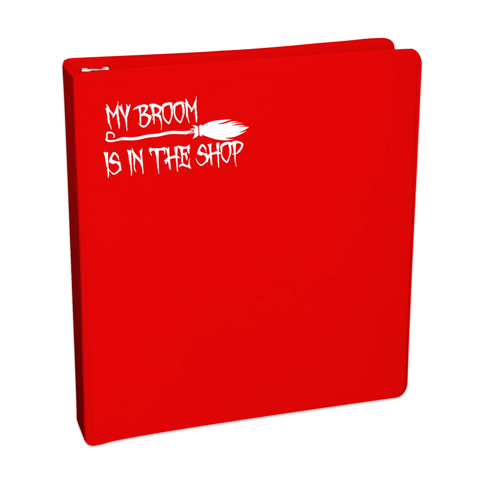 Bargain Max Decals - 'My Broom is in The Shop' Vinyl Sticker - Waterproof Decal for Laptop, Notebook, Car, Mug, Phone - 8 Inch White - Perfect for Halloween Decor, Witch Costume Accessories & Broom Enthusiasts