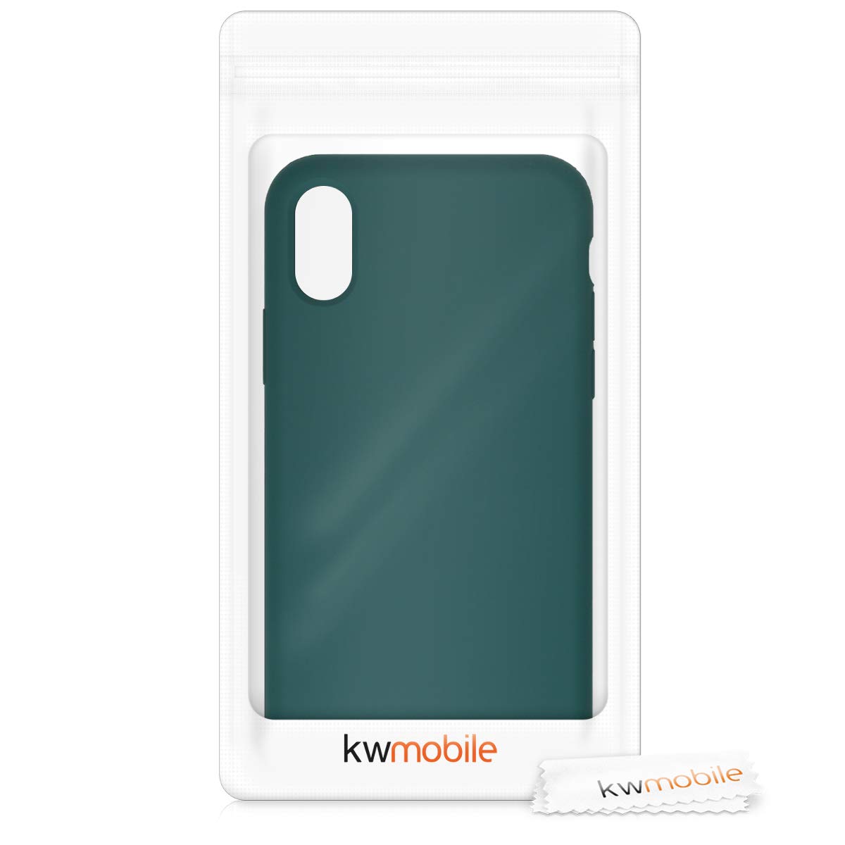 kwmobile TPU Silicone Phone Case for Apple iPhone X - Soft Protective Cover in Turquoise Green | Perfect for Everyday Use, Work & Travel Protection