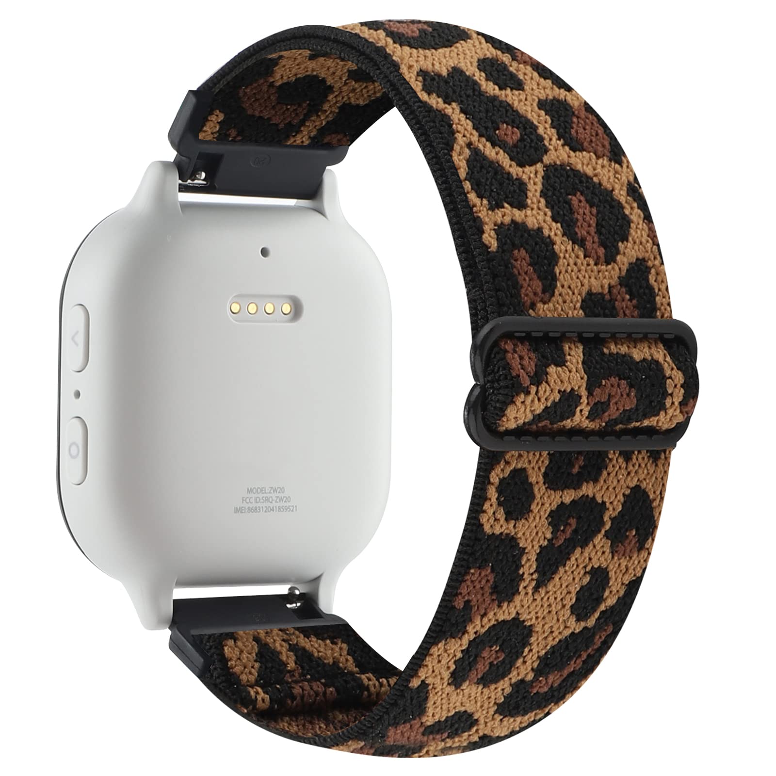 Adjustable Nylon Elastic Watch Band for Kids - 20mm Stretchy Braided Sport Loop Replacement Wristband Compatible with Verizon Gizmo Watch 2/1 - Perfect for School, Sports & Everyday Wear