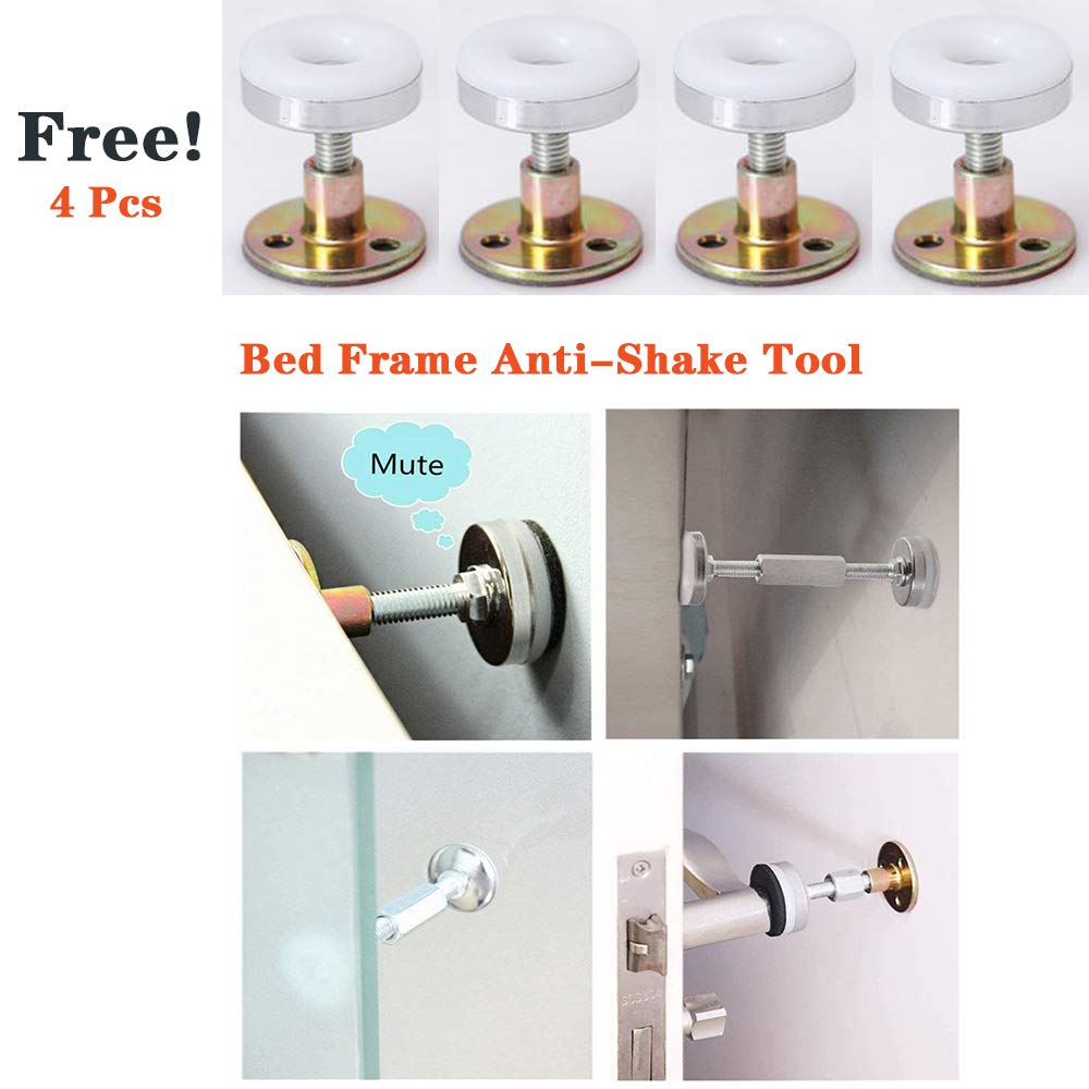 Stainless Steel Bed Mosquito Net Frame - 25mm Mosquito Netting Bracket for Twin/Full/Queen/King Size Beds with Anti-Shake Tool (1.35×2m) - Perfect for Bedroom, Camping & Outdoor Protection