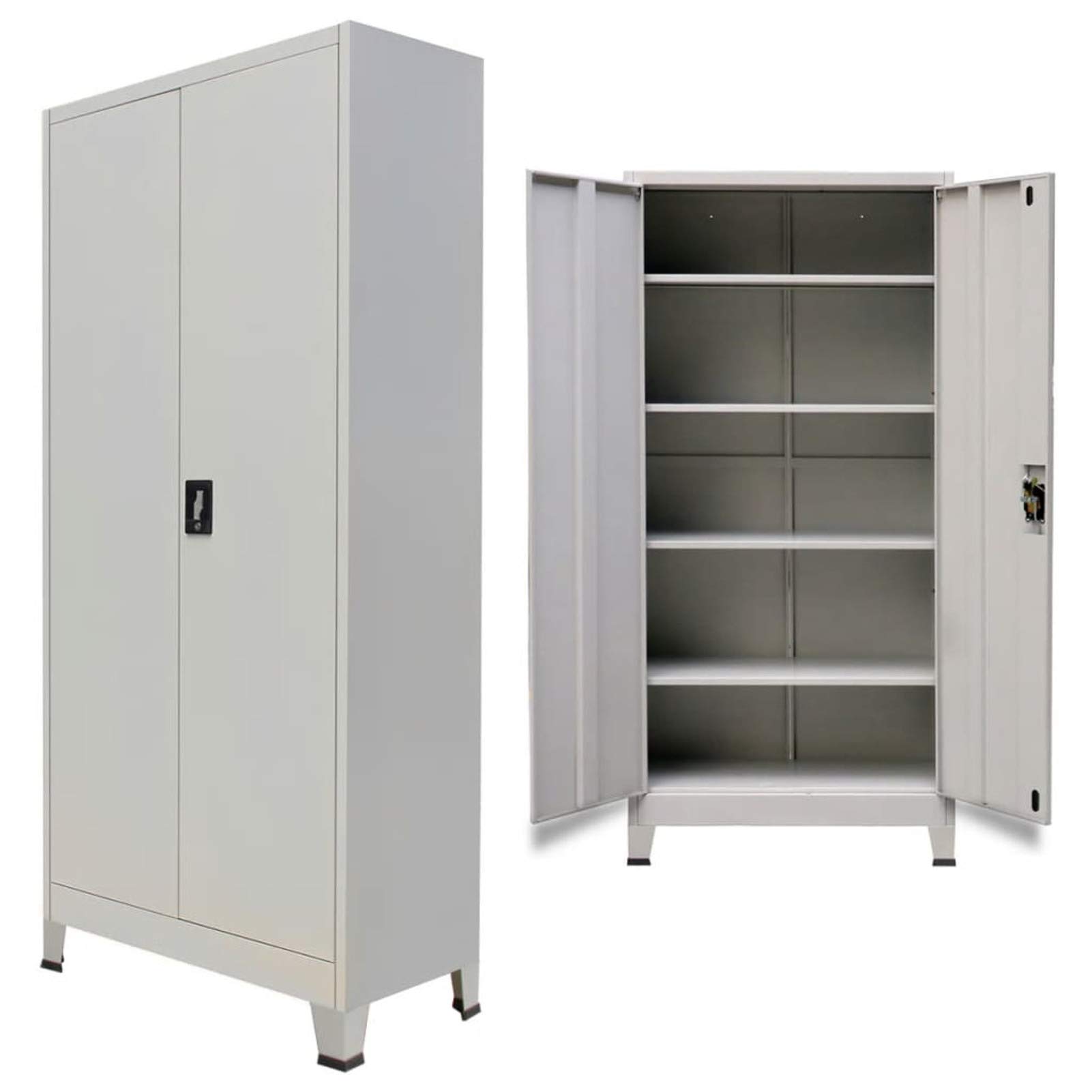 Steel Office Storage Cabinet with 2 Doors - 35.4
