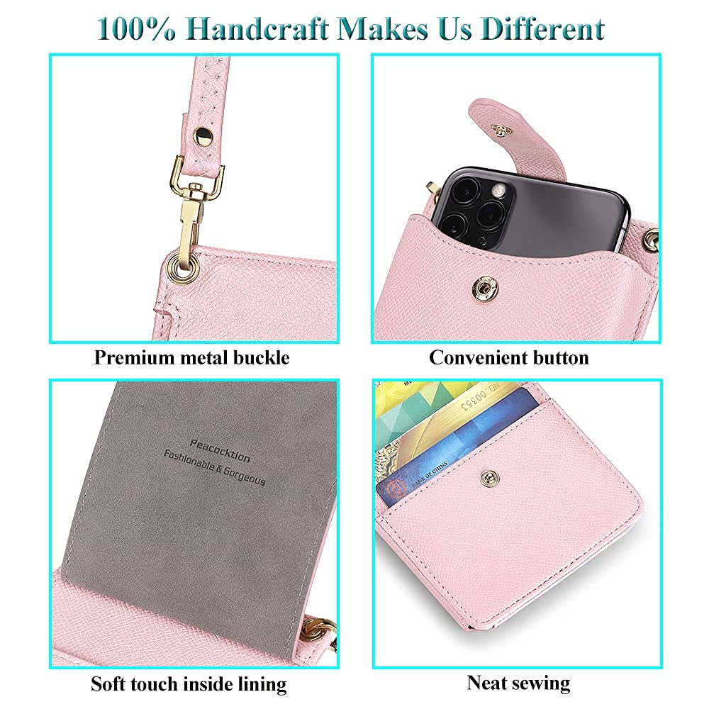 Peacocktion Small Crossbody Bags for Women - Stylish Phone Purse with Adjustable Shoulder Strap | Perfect for Travel, Shopping & Everyday Use