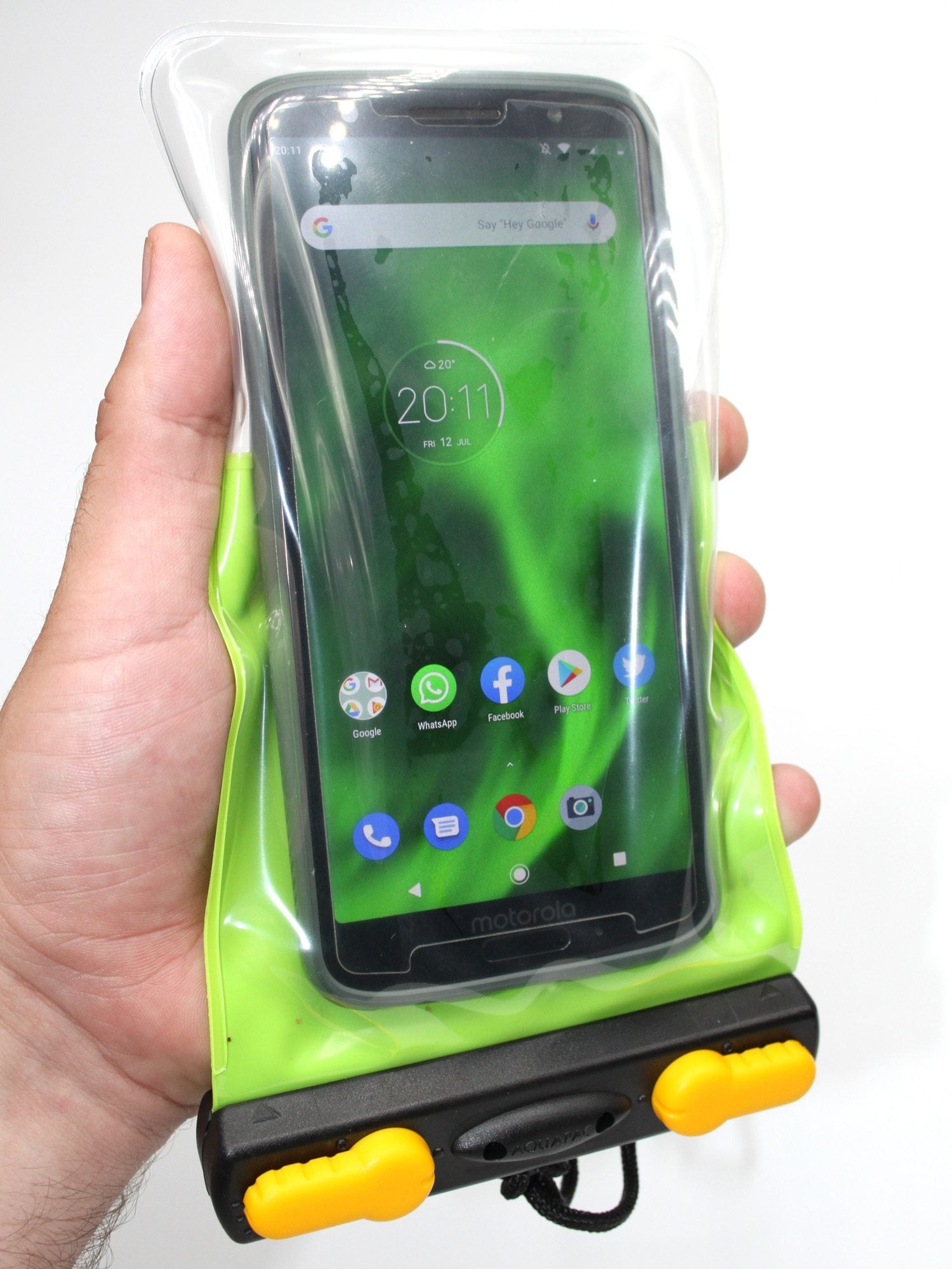 Waterproof Aquapac Economy Phone Case - Green (Model 018) | Ideal for Outdoor Activities, Swimming, Kayaking & Rainy Days