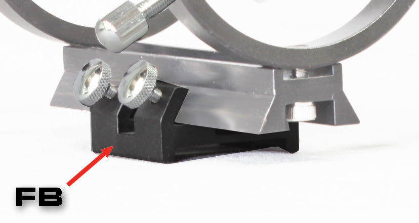 Dovetail Shoe for 50-60mm Rings (FB) - Heavy Duty Mounting Bracket for Construction & Woodworking Projects