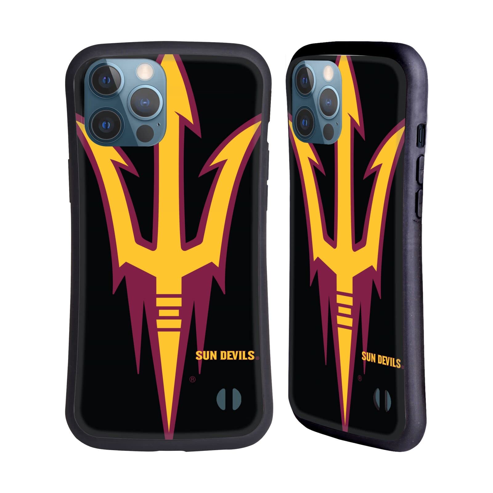 Officially Licensed Arizona State University ASU Oversized Icon Hybrid Case for Apple iPhone 13 Pro Max - Durable Protection with Stylish College Design - Perfect for Students, Alumni, and Sun Devils Fans