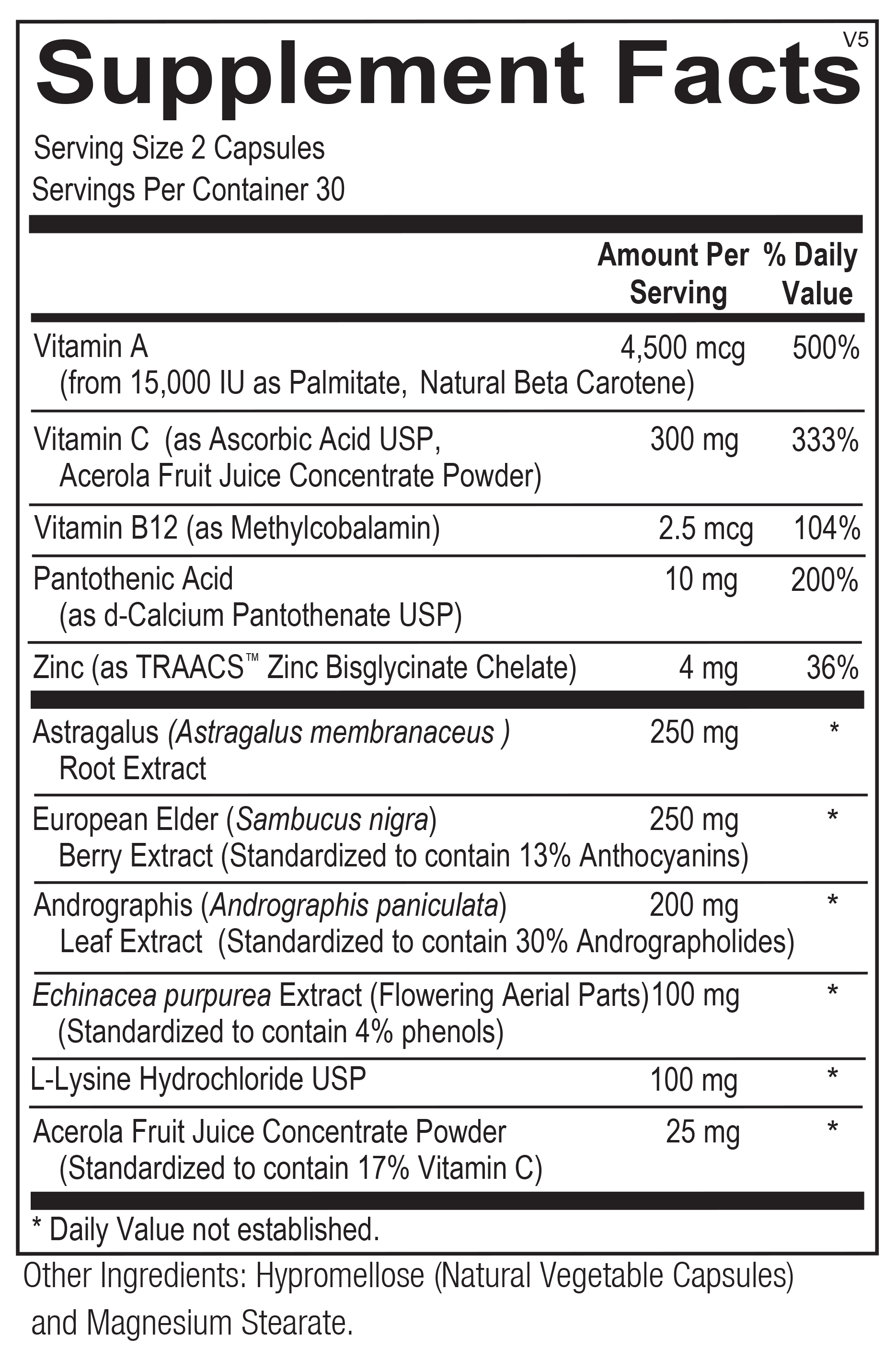 Viracid Immune Support Supplement - 60 Capsules for Daily Immune Boosting & Wellness - Ideal for Cold & Flu Season, Travel, and Busy Lifestyles