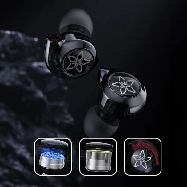 FiiO FH11 Hybrid In-Ear Monitors - 1 Dynamic Driver + 1 Balanced Armature for Hi-Fi Audio | Perfect for Music Lovers, Audiophiles & Gaming Enthusiasts