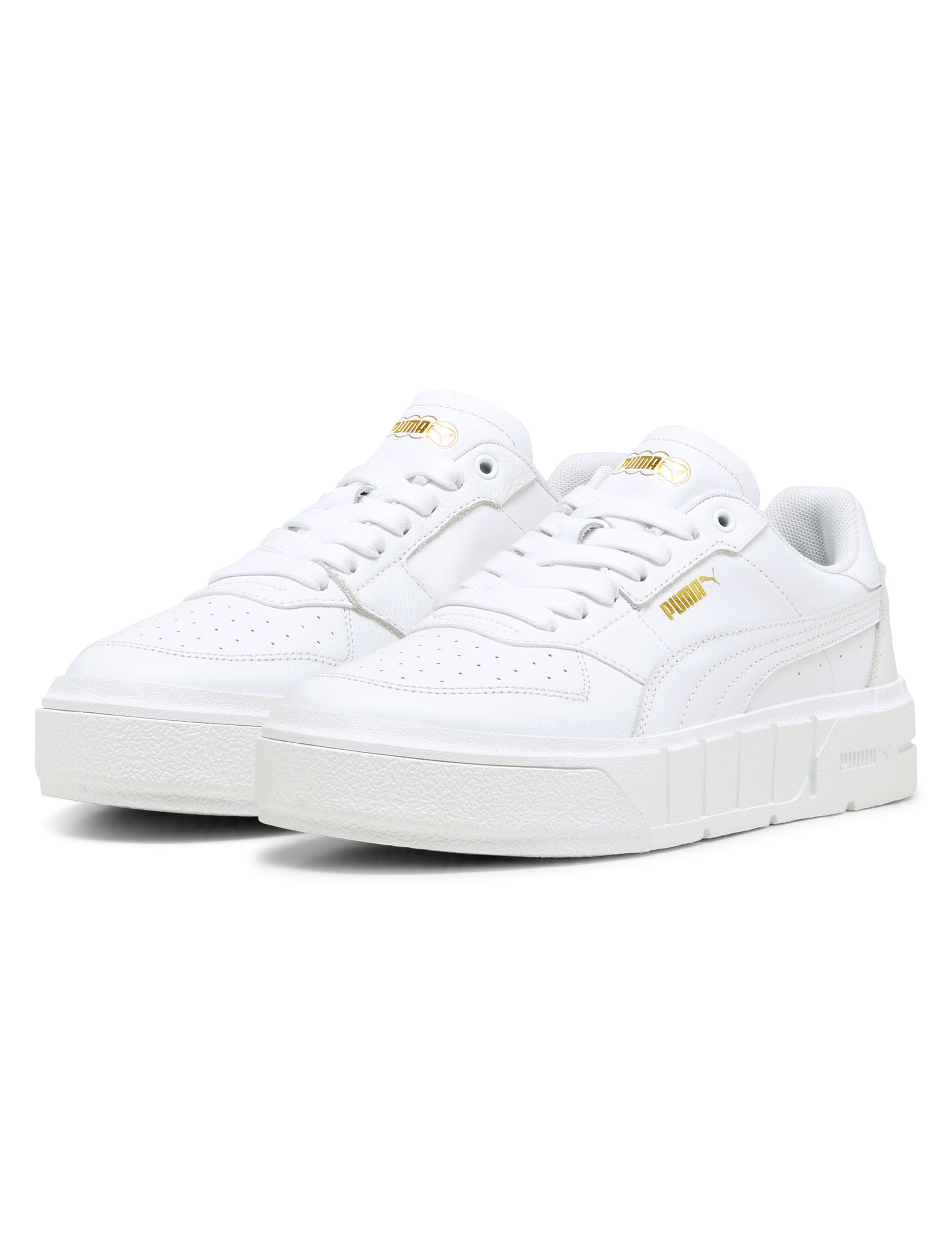 Cali Court Leather Sneakers for Men & Women - White Casual Shoes for Walking, Running & Everyday Wear