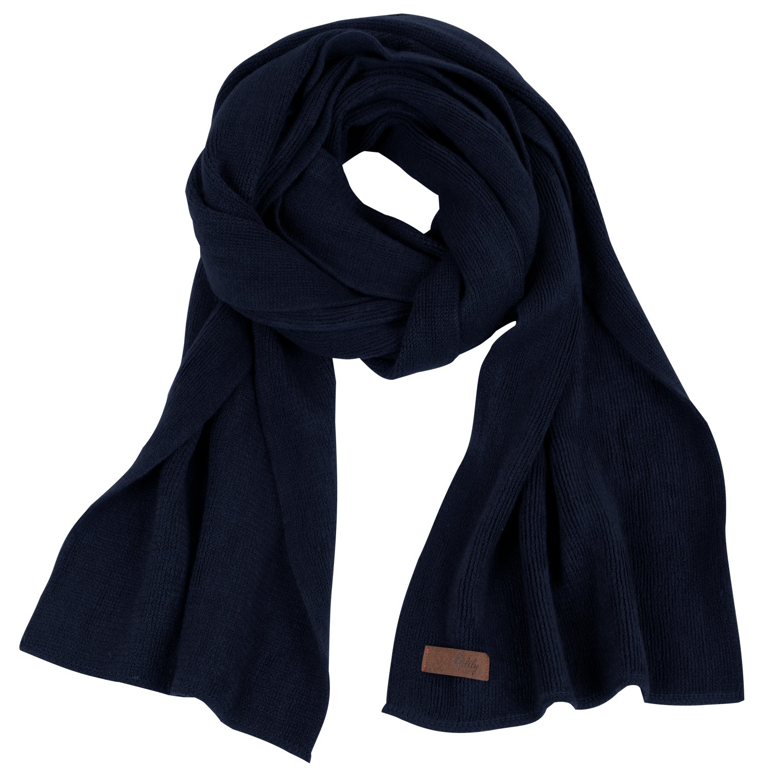 ililily Solid Color Neck Warmer - Wide Lightweight Long Scarf for Women & Men - Perfect for Winter, Fall, Outdoor Activities, and Fashion Accessories