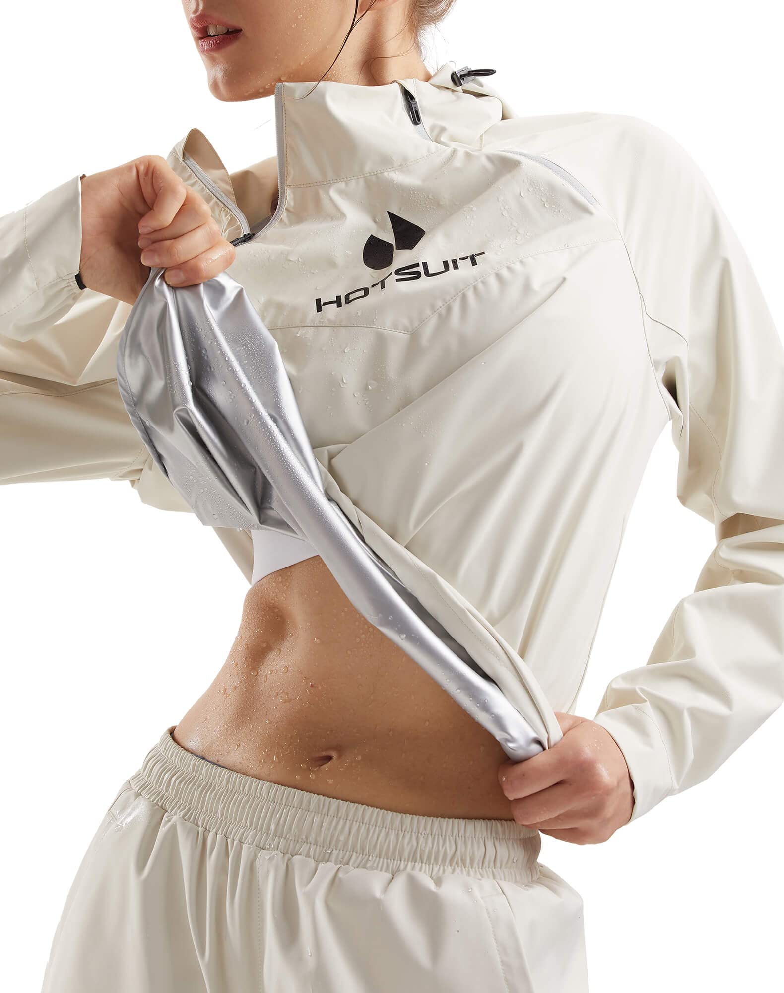 HOTSUIT High-Tech Non-Rip Women's Sauna Suit - Machine Washable Sweat Jacket & Pants for Fat Burning Workouts (Sizes S-3XL) | Ideal for Gym, Running, Weight Loss & Home Fitness