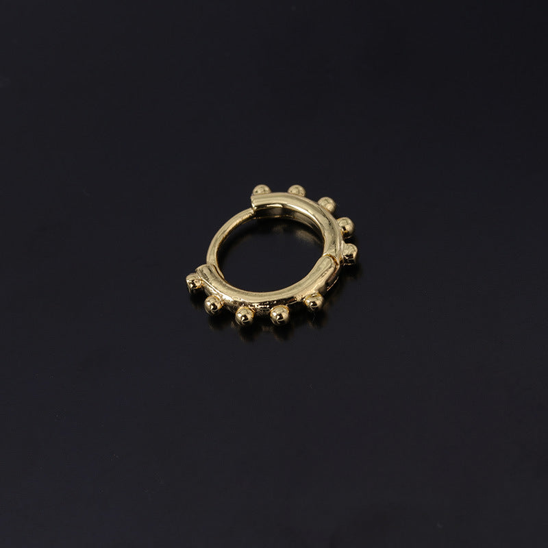 Hypoallergenic 18K Gold Cartilage Earrings for Upper Lobe Piercing - HSPJ314 | Dainty Jewelry for Everyday Wear & Special Occasions