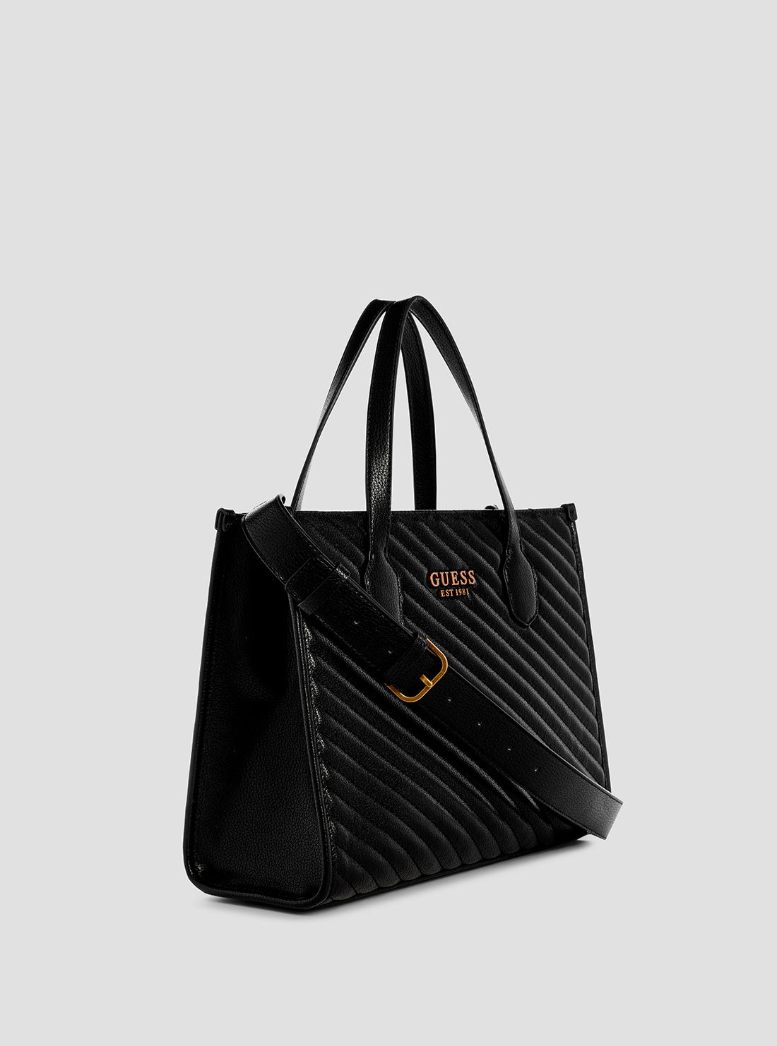 Stylish Black Silvana Tote Bag for Women - Spacious Vegan Leather Handbag - Perfect for Work, Travel & Shopping
