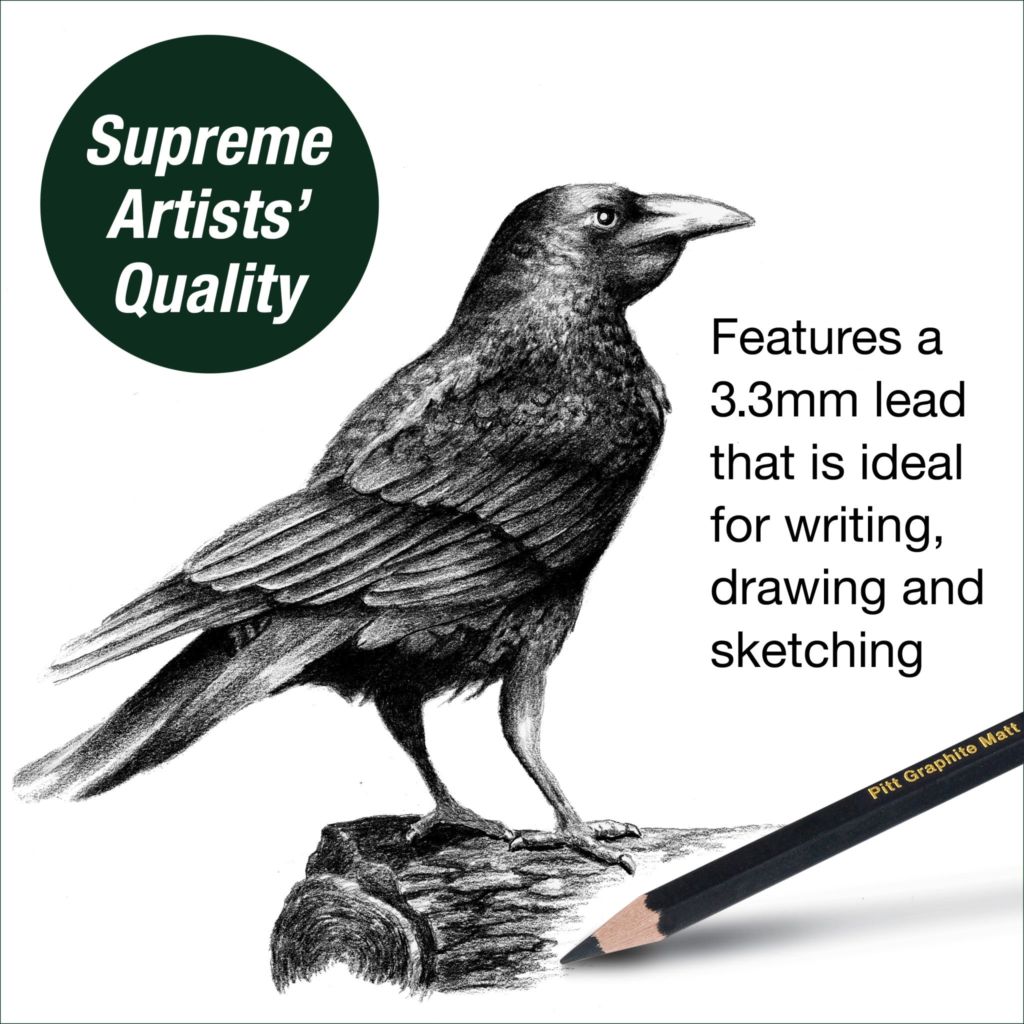 Premium Pitt Graphite Matte Sketching Pencils Set (10B, 12B, 14B) - Professional Artist Drawing Kit for Shading & Sketching - Ideal for Beginners & Advanced Artists