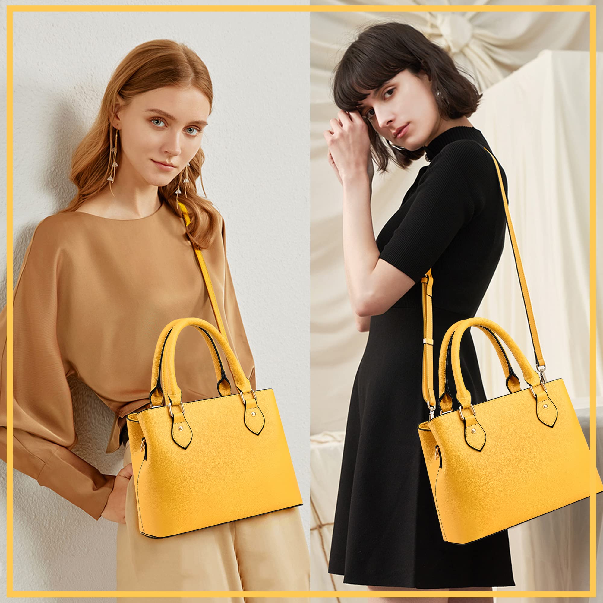 Chicarousal Women's Leather Crossbody Bag - Stylish Tote & Shoulder Purse for Daily Use