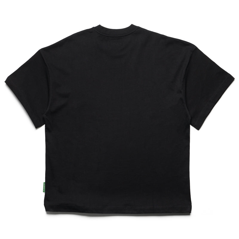 Flaneur Blurred Flower Print T-Shirt for Women - Soft Cotton Casual Tee - Black - Perfect for Streetwear & Everyday Outfits