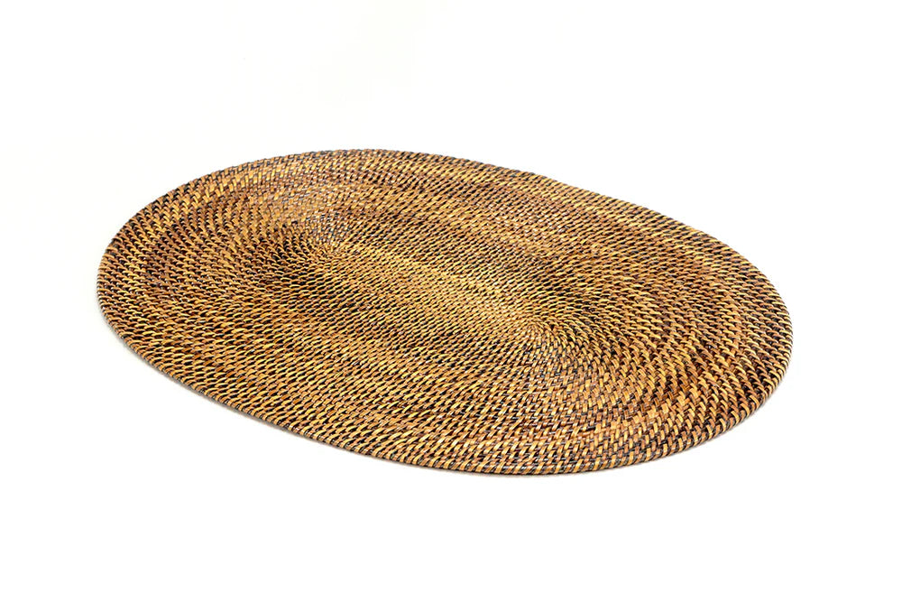 Premium Oval Placemats Set of 4 - Non-Slip Heat Resistant Table Mats for Dining, Kitchen & Home Decor - Perfect for Dinner Parties, Daily Use & Holiday Settings