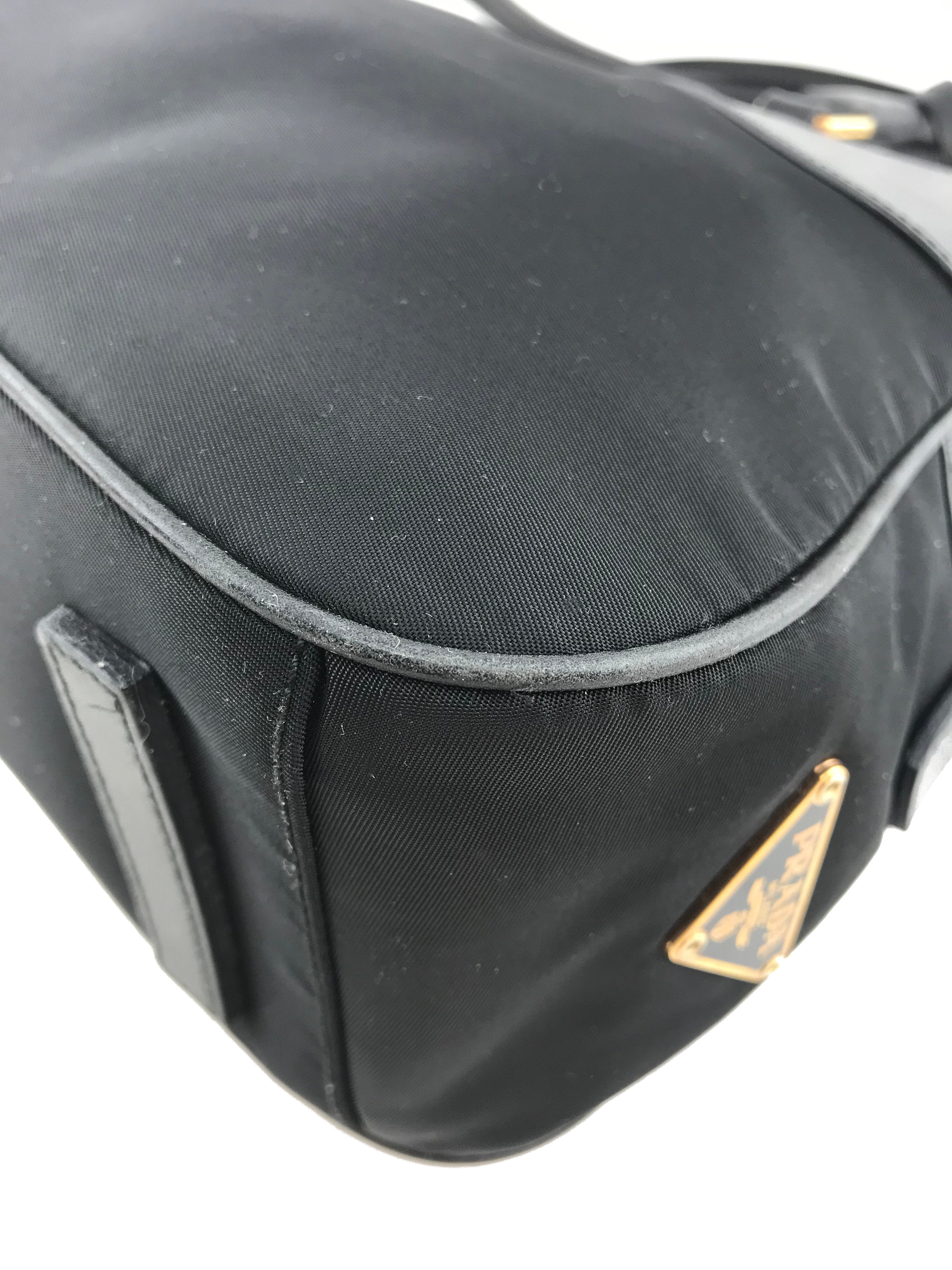Prada Tessuto Nylon and Leather Satchel Bag for Women | Luxury Designer Handbag | Perfect for Work, Travel & Everyday Use