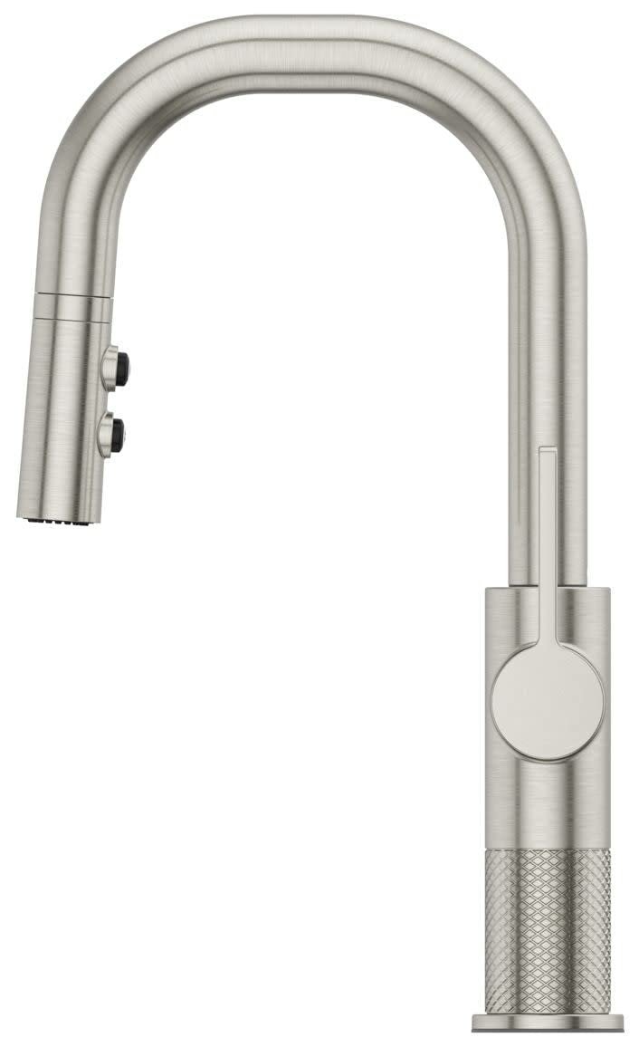 Pfister GT572-MTBG Brushed Gold Kitchen Faucet with Pull-Down Sprayer - Modern Touchless Water-Saving Design for Farmhouse & Commercial Kitchens