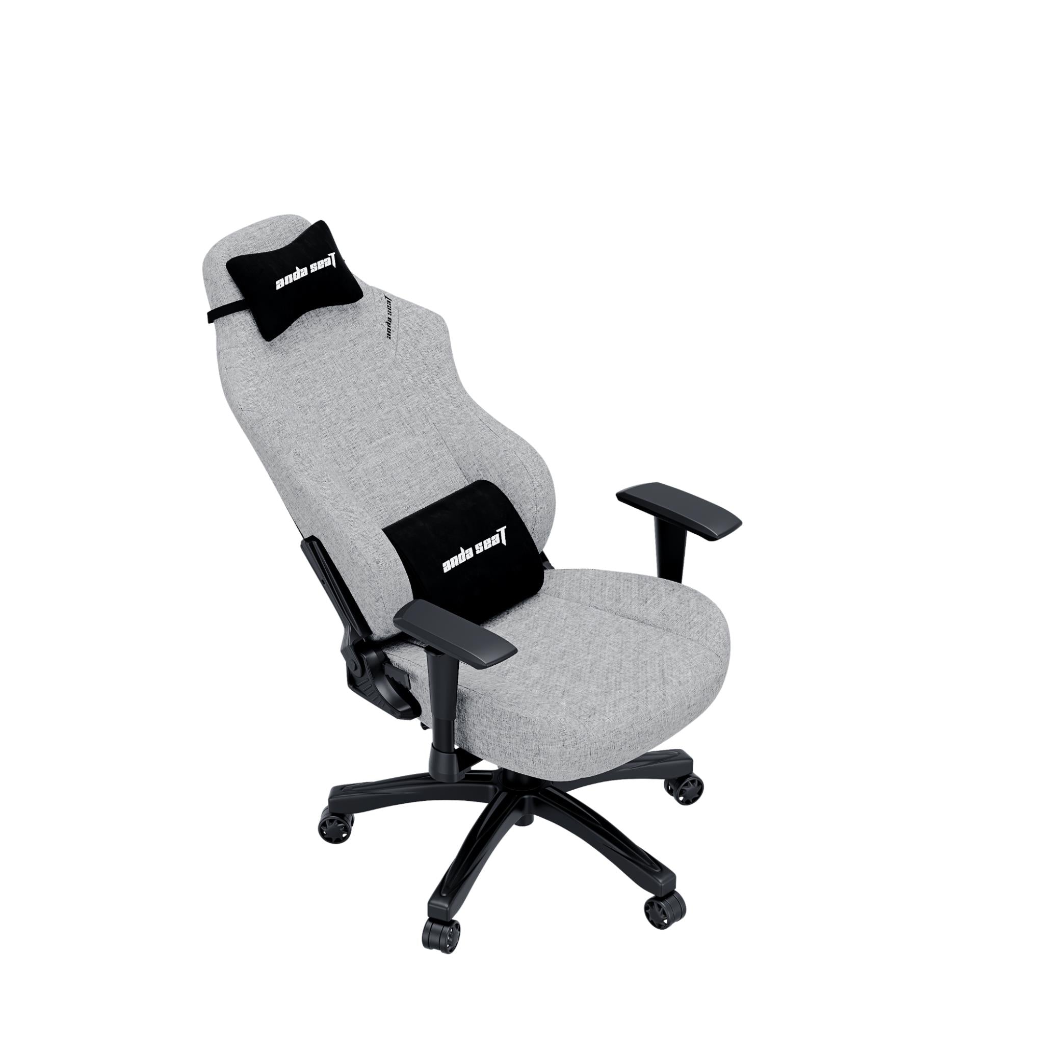 Anda Seat LUNA Fabric Gaming Chair - Ergonomic Office & PC Gaming Chair with Lumbar Support - Grey - Perfect for Home Office, Esports & Streaming Setup