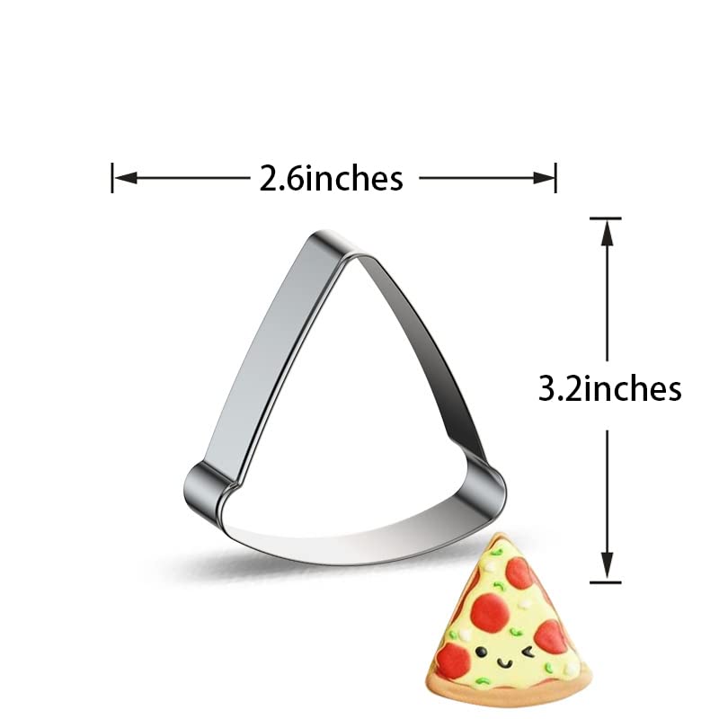 4-Piece Stainless Steel Cookie Cutter Set - Burger, Toast, Hot Dog & Pizza Shapes for Baking DIY Cookies, Cakes & Sandwiches | Perfect for Kids' Birthday Parties, Home Baking & Creative Cooking