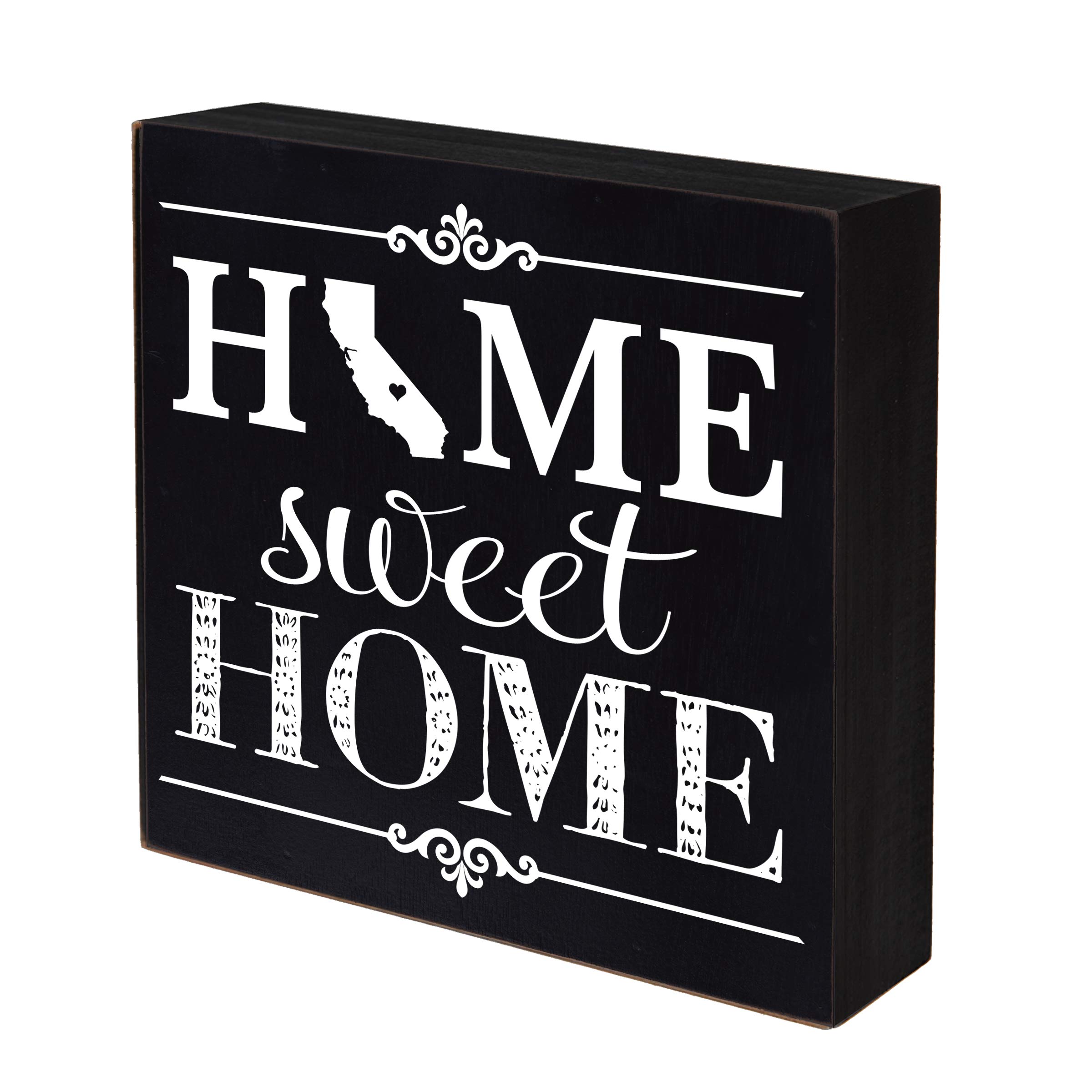 LifeSong Milestones California Home State Shadow Box - 6x6 Black Wall Decor for Home Sweet Home Display | Perfect Housewarming Gift & Family Established Keepsake | Shelf, Table, or Wall Decoration for Living Room, Bedroom, or Office