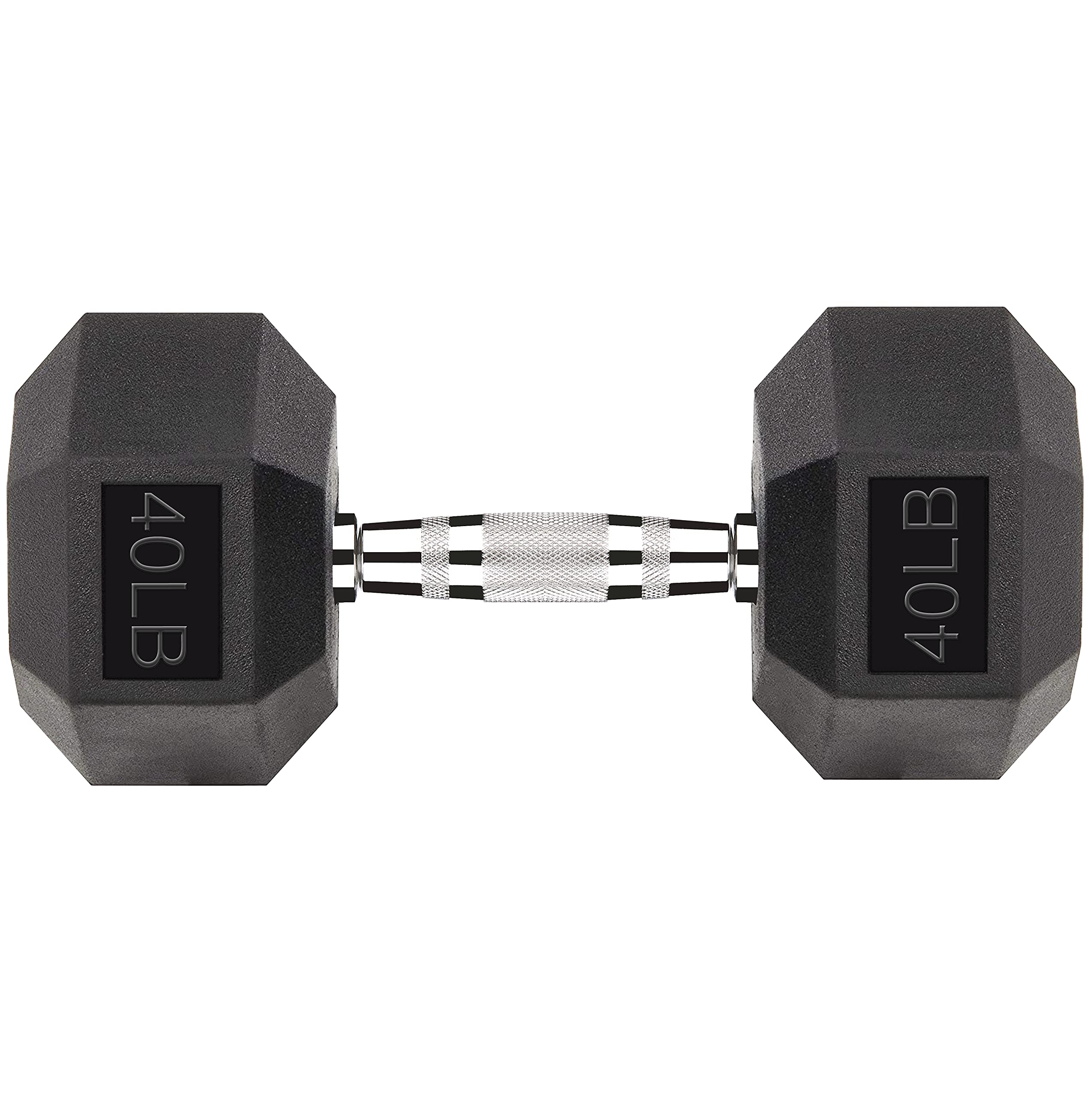 Hex Dumbbell Set 5-40LB (2.5-20KG) Rubber Coated Free Weights for Home Gym, Strength Training & CrossFit - Perfect for Men & Women Workout, Fitness & Weightlifting