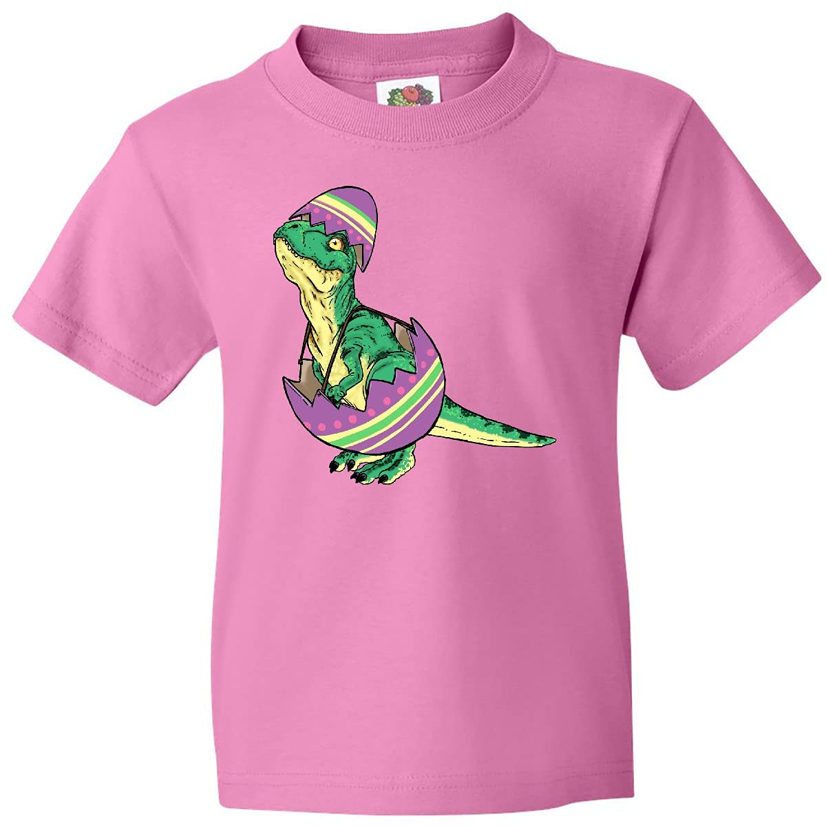 Easter Baby T-Rex in Egg Cute Dinosaur Youth T-Shirt | Fun Kids Easter Outfit | Holiday Party & Spring Festival Wear