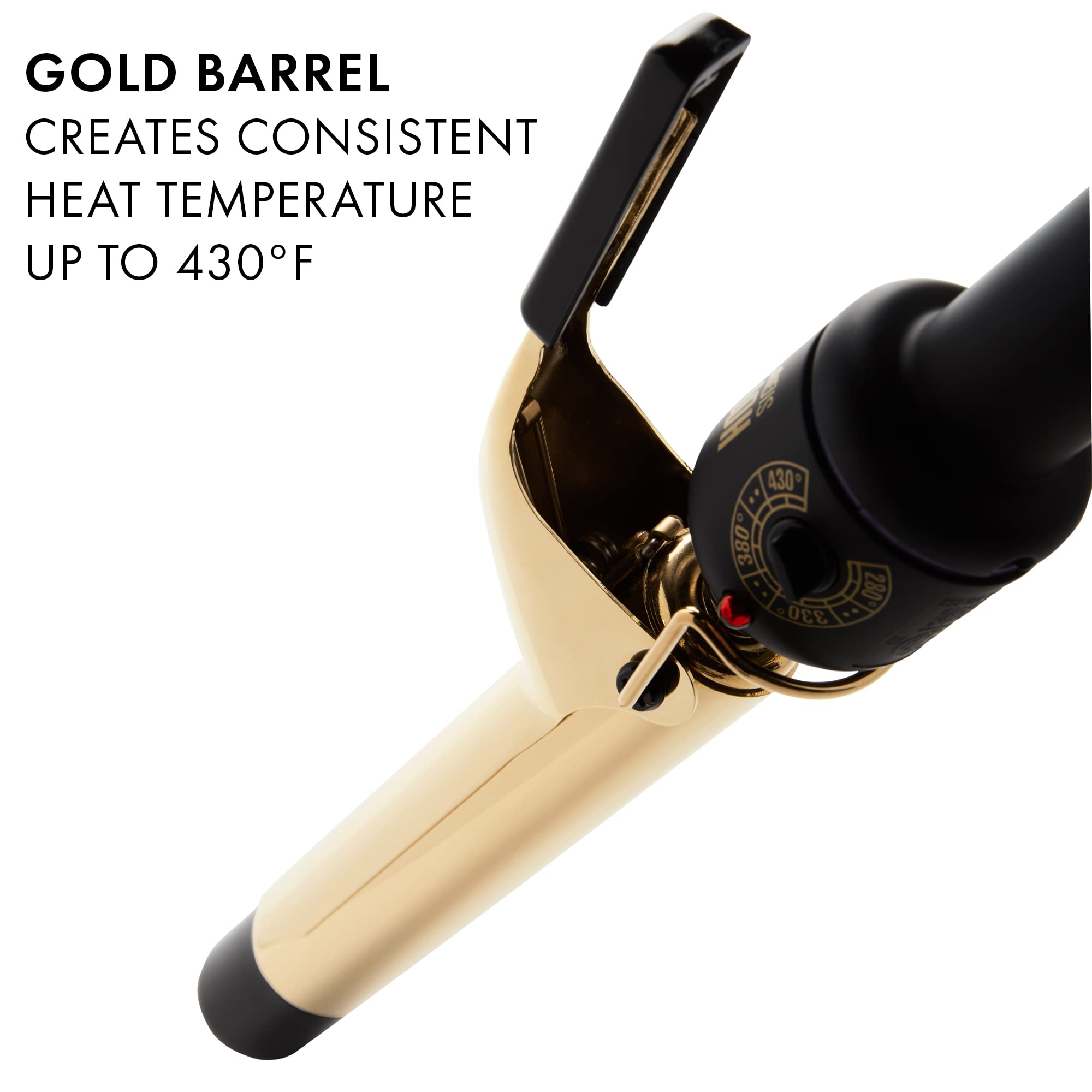 Hot Tools Black Gold 2000-Watt Ionic Hair Dryer & 1-inch Signature Gold Curling Iron Set - Professional Salon Quality Hair Styling Tools for Smoothing, Volumizing & Curling at Home