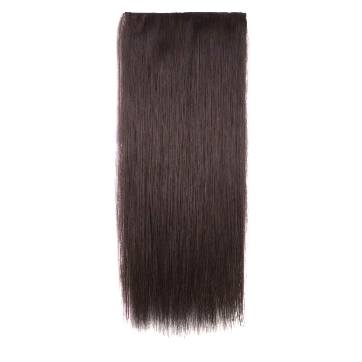 Clouds Store Natural Brown Straight Hair Extensions & Wigs for Women - Perfect for Daily Styling, Parties & Special Occasions