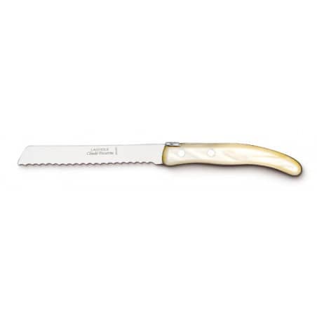 Premium Berlingot Tomato Knife - Stainless Steel Serrated Blade for Slicing Tomatoes, Fruits & Soft Foods - Perfect for Kitchen, BBQ, Picnics & Camping