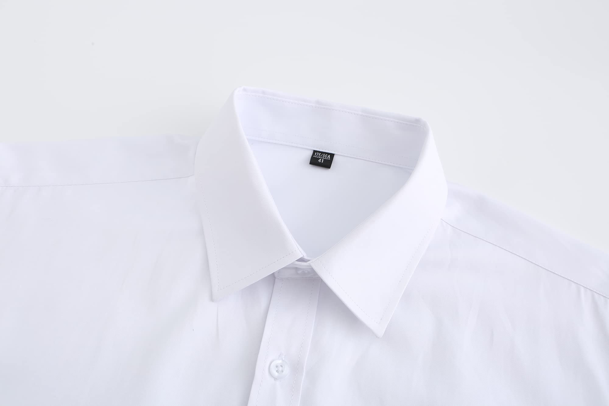 Wrinkle-Free Men's Long Sleeve Dress Shirts - No Iron Button Down Shirt with Pocket | Formal & Business Attire for Office, Interviews & Special Occasions
