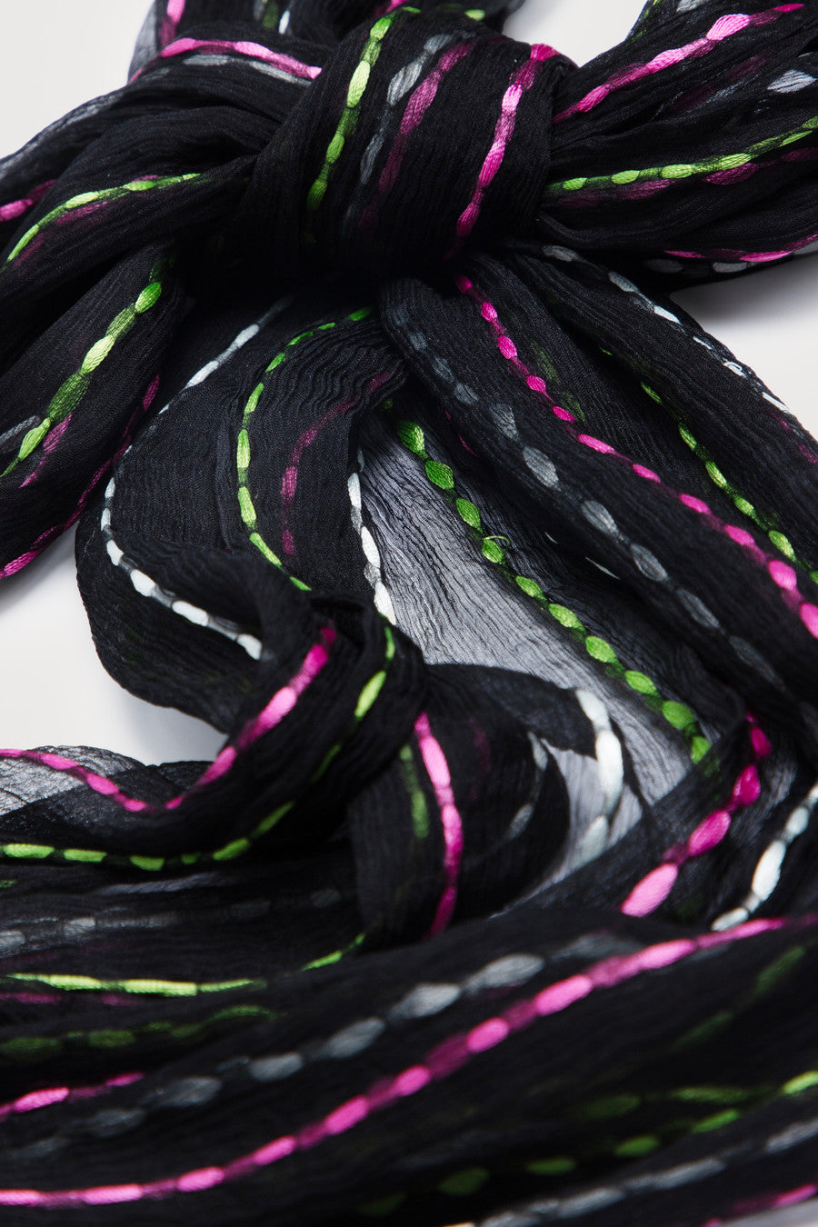 Rio Silk Scarf with Elegant Tassels - Lightweight Fashion Accessory for Women - Perfect for Office, Travel and Special Occasions